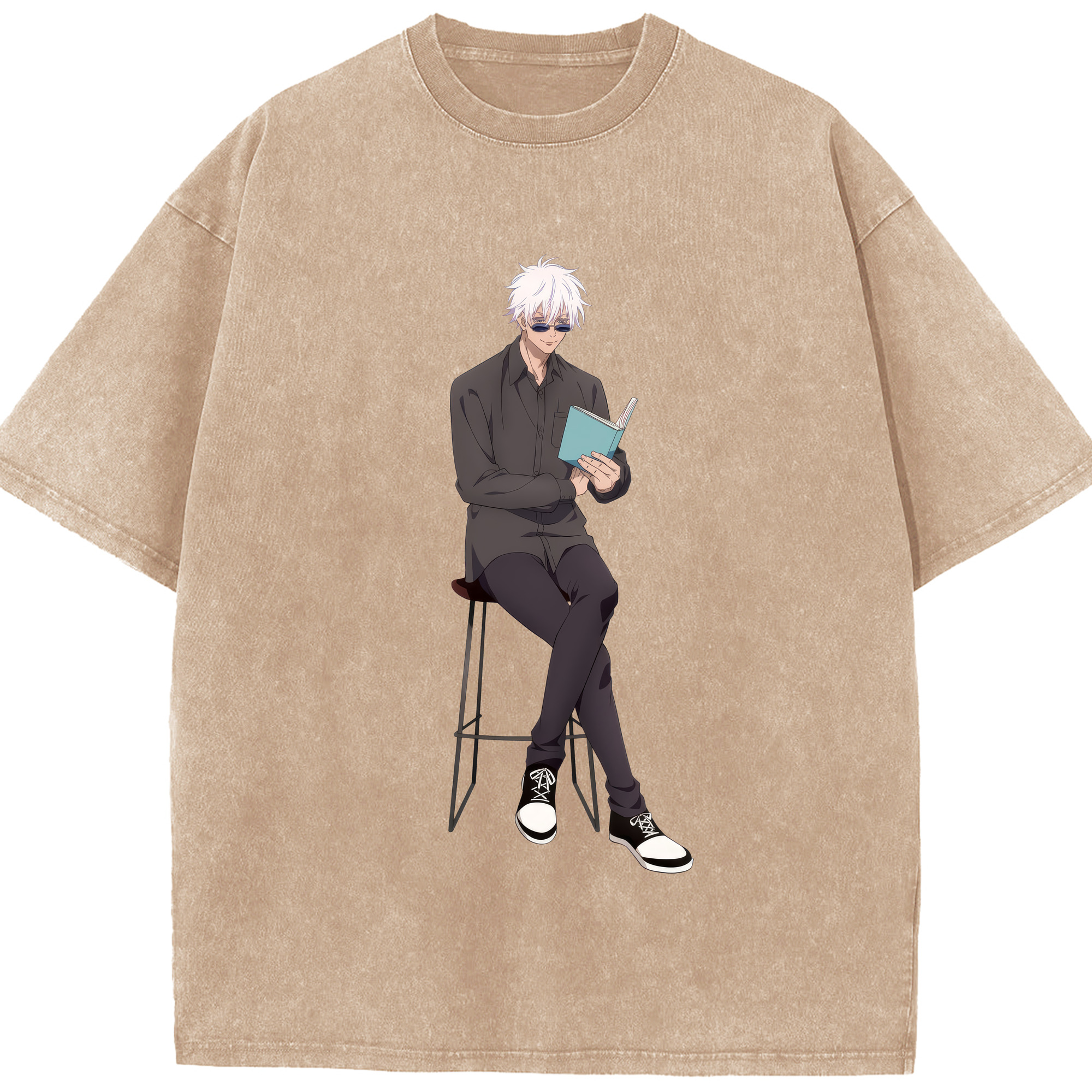 （画像用） 呪術廻戦 Jujutsu Kaisen 綿100% ヴィンテージ風 半袖Tシャツ（フロントプリント）