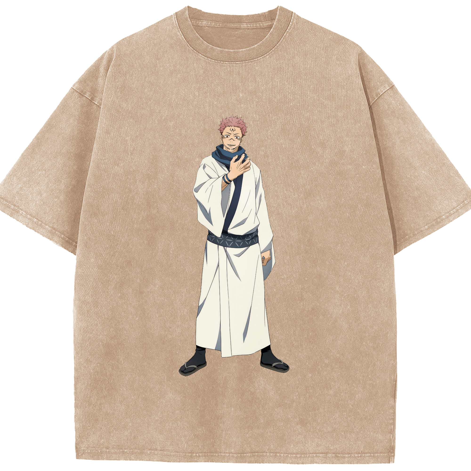 （画像用） 呪術廻戦 Jujutsu Kaisen 綿100% ヴィンテージ風 半袖Tシャツ（フロントプリント）