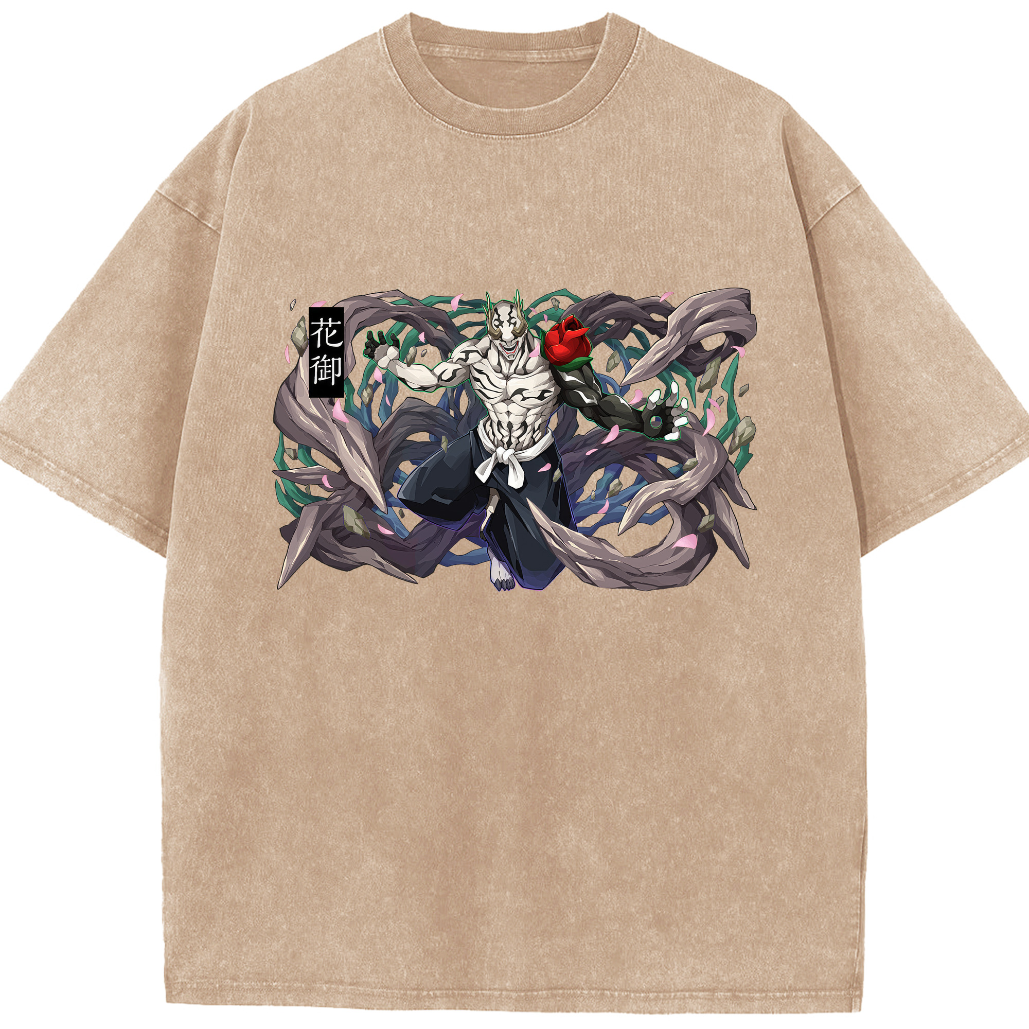 （画像用） 呪術廻戦 Jujutsu Kaisen 綿100% ヴィンテージ風 半袖Tシャツ（フロントプリント）
