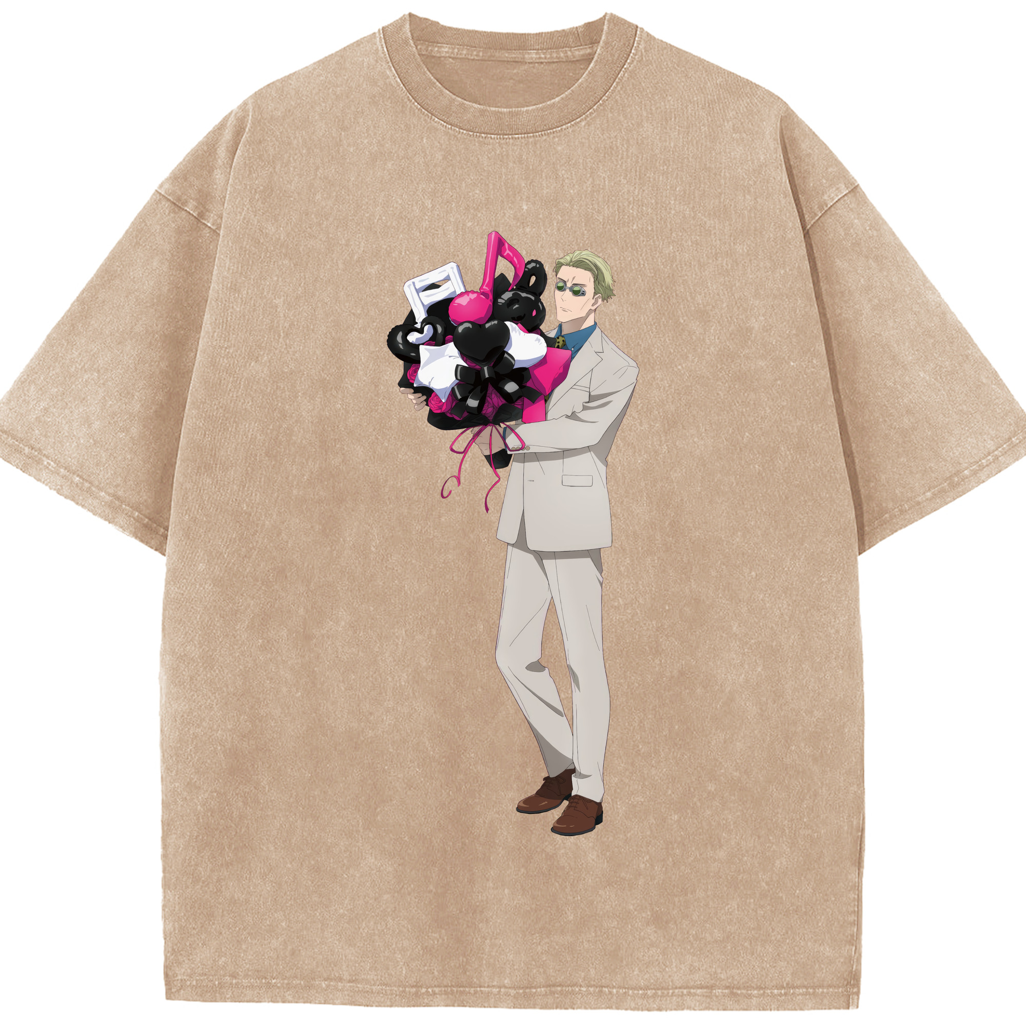 （画像用） 呪術廻戦 Jujutsu Kaisen 綿100% ヴィンテージ風 半袖Tシャツ（フロントプリント）