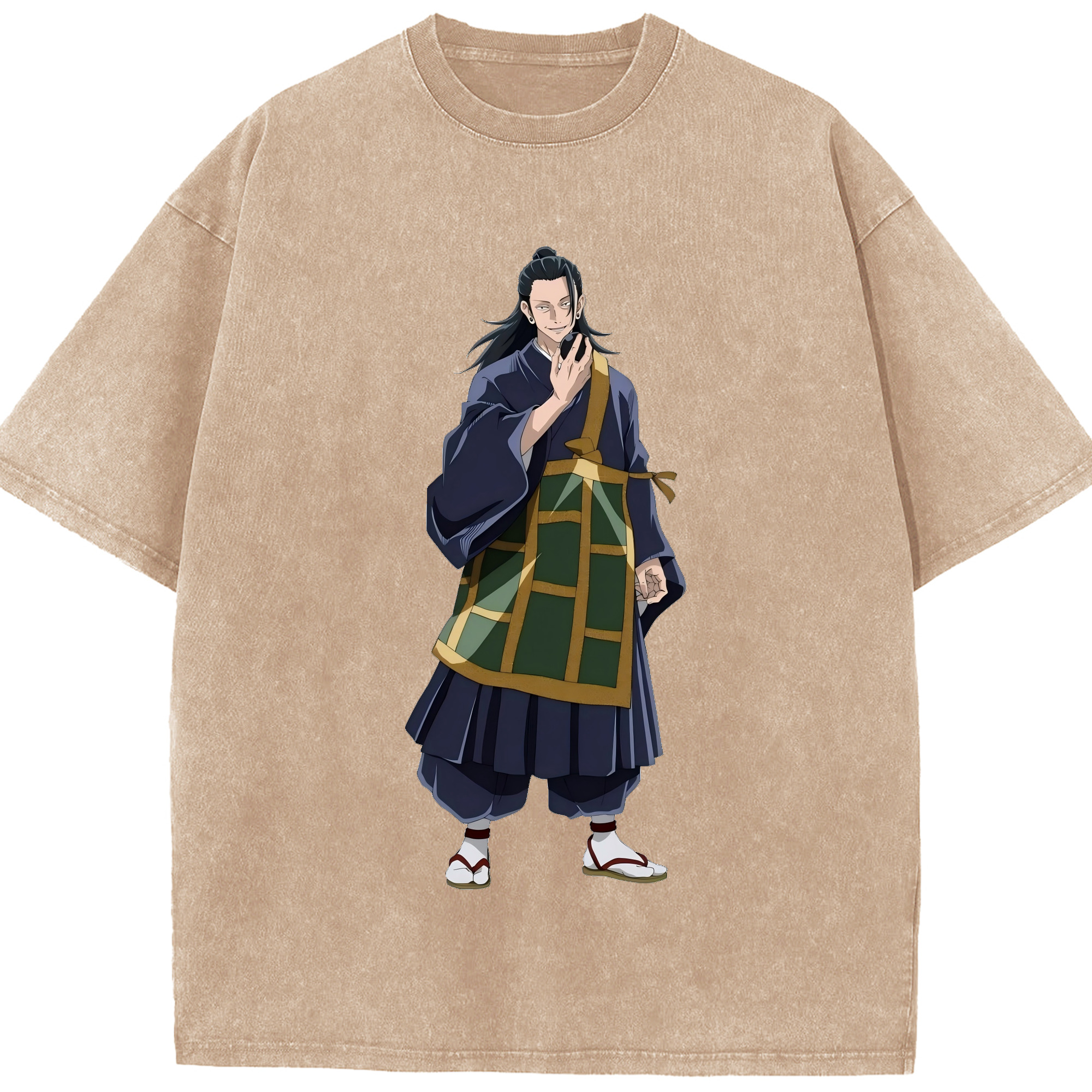 （画像用） 呪術廻戦 Jujutsu Kaisen 綿100% ヴィンテージ風 半袖Tシャツ（フロントプリント）