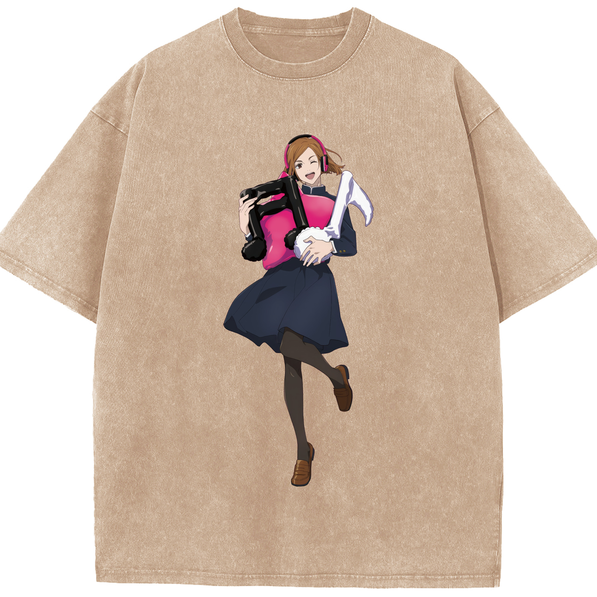 （画像用） 呪術廻戦 Jujutsu Kaisen 綿100% ヴィンテージ風 半袖Tシャツ（フロントプリント）