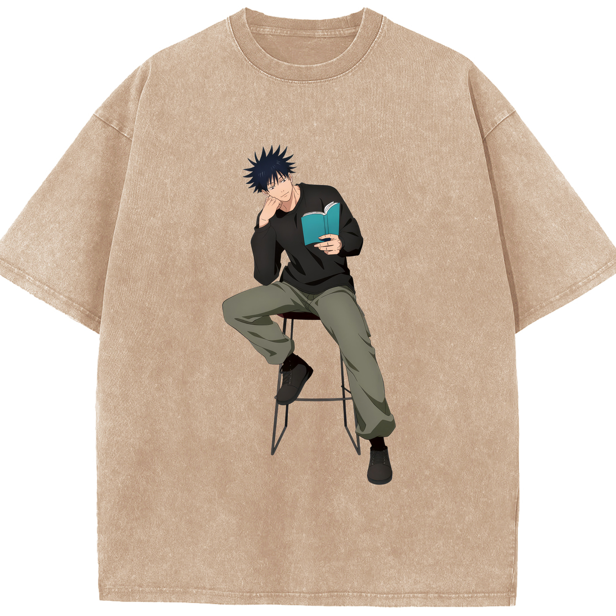 （画像用） 呪術廻戦 Jujutsu Kaisen 綿100% ヴィンテージ風 半袖Tシャツ（フロントプリント）
