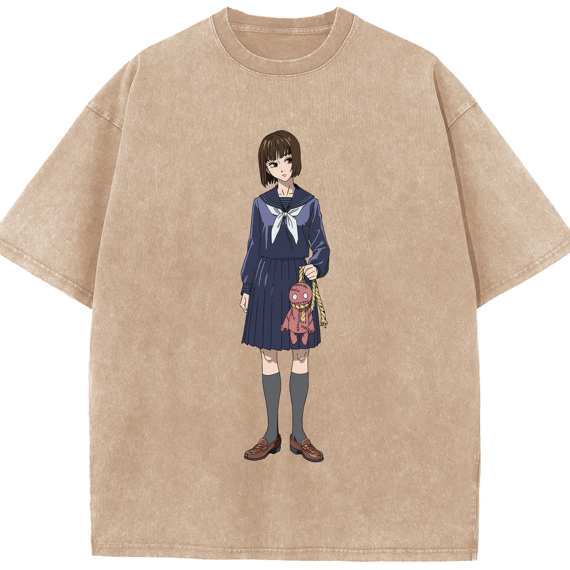 （画像用） 呪術廻戦 Jujutsu Kaisen 綿100% ヴィンテージ風 半袖Tシャツ（フロントプリント）