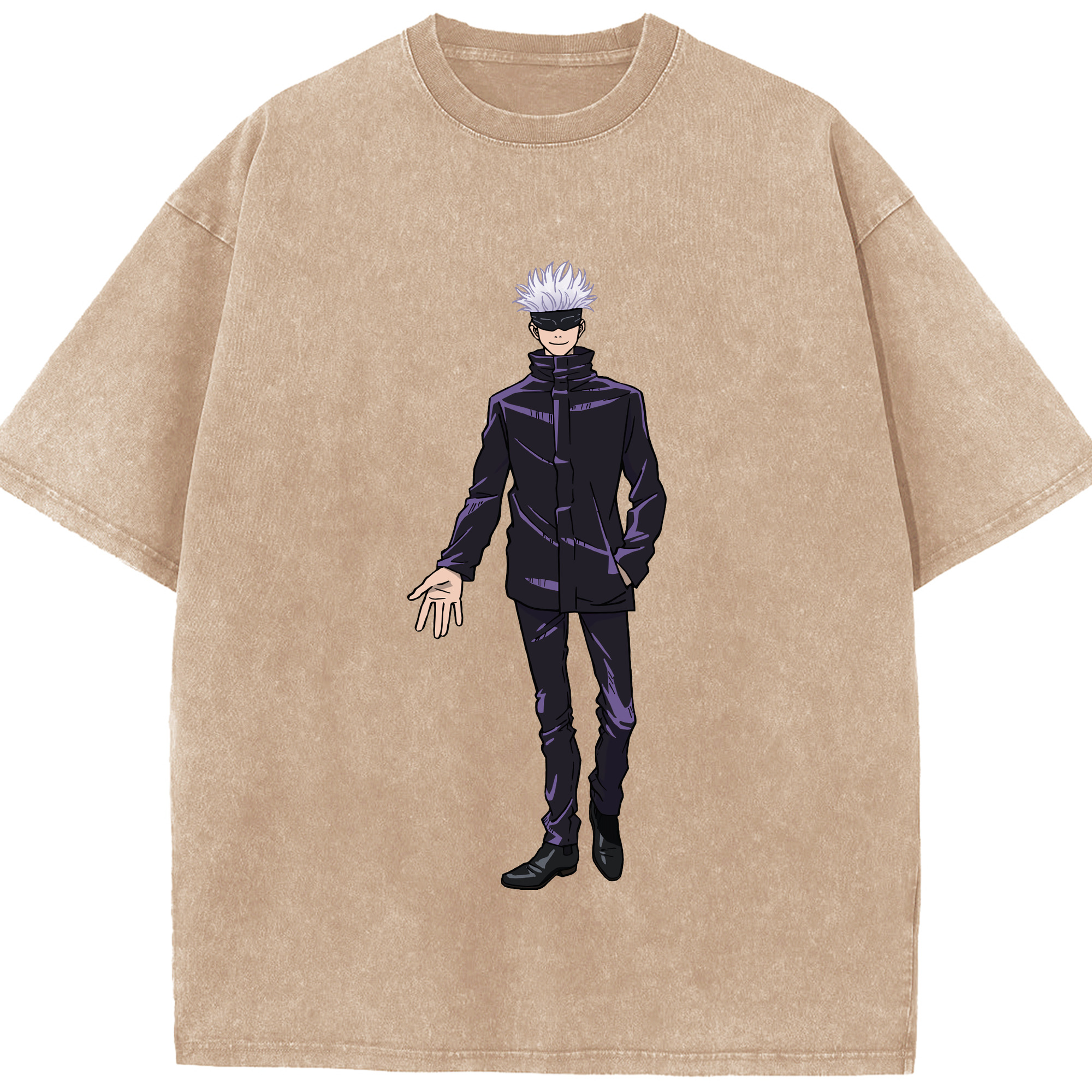 （画像用） 呪術廻戦 Jujutsu Kaisen 綿100% ヴィンテージ風 半袖Tシャツ（フロントプリント）