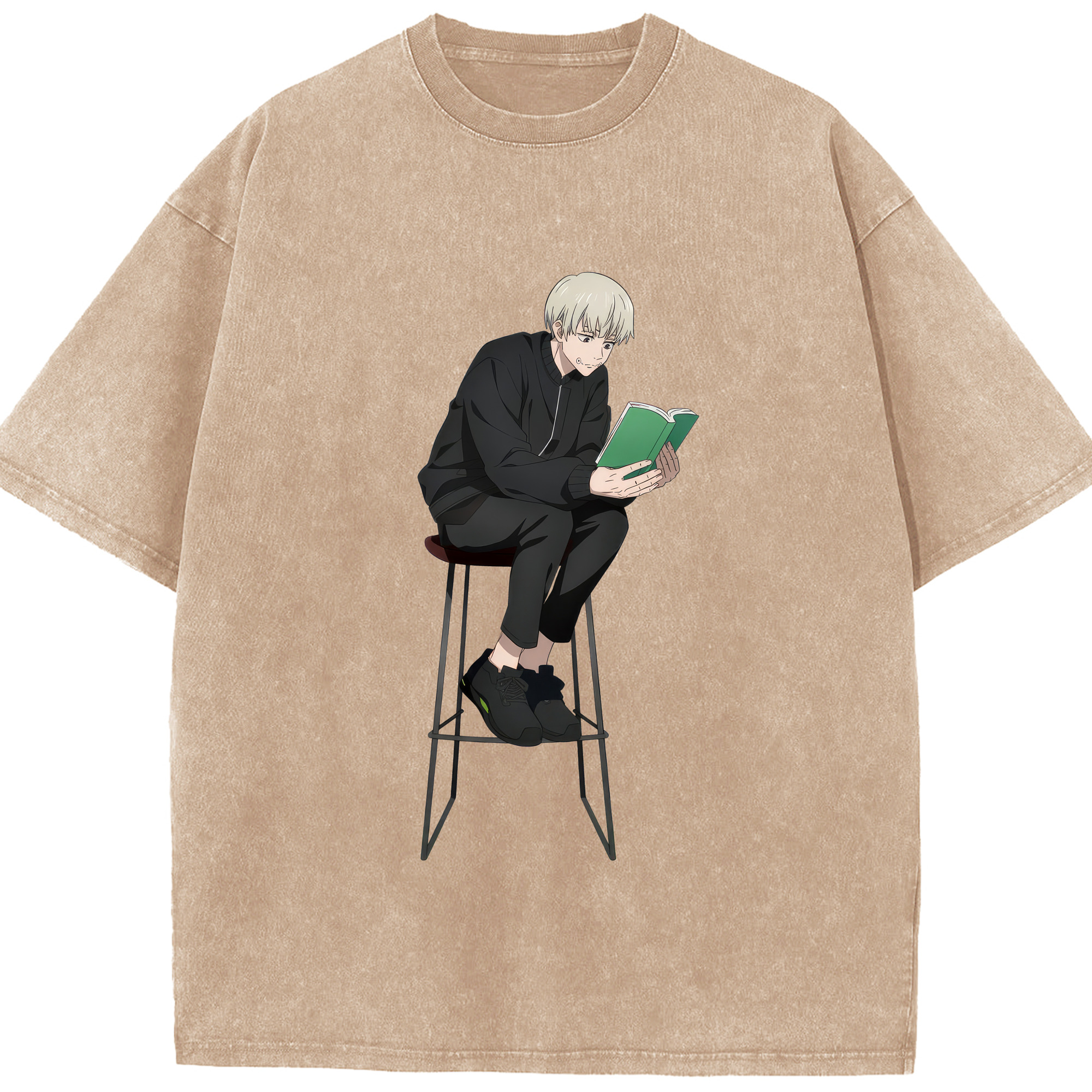 （画像用） 呪術廻戦 Jujutsu Kaisen 綿100% ヴィンテージ風 半袖Tシャツ（フロントプリント）