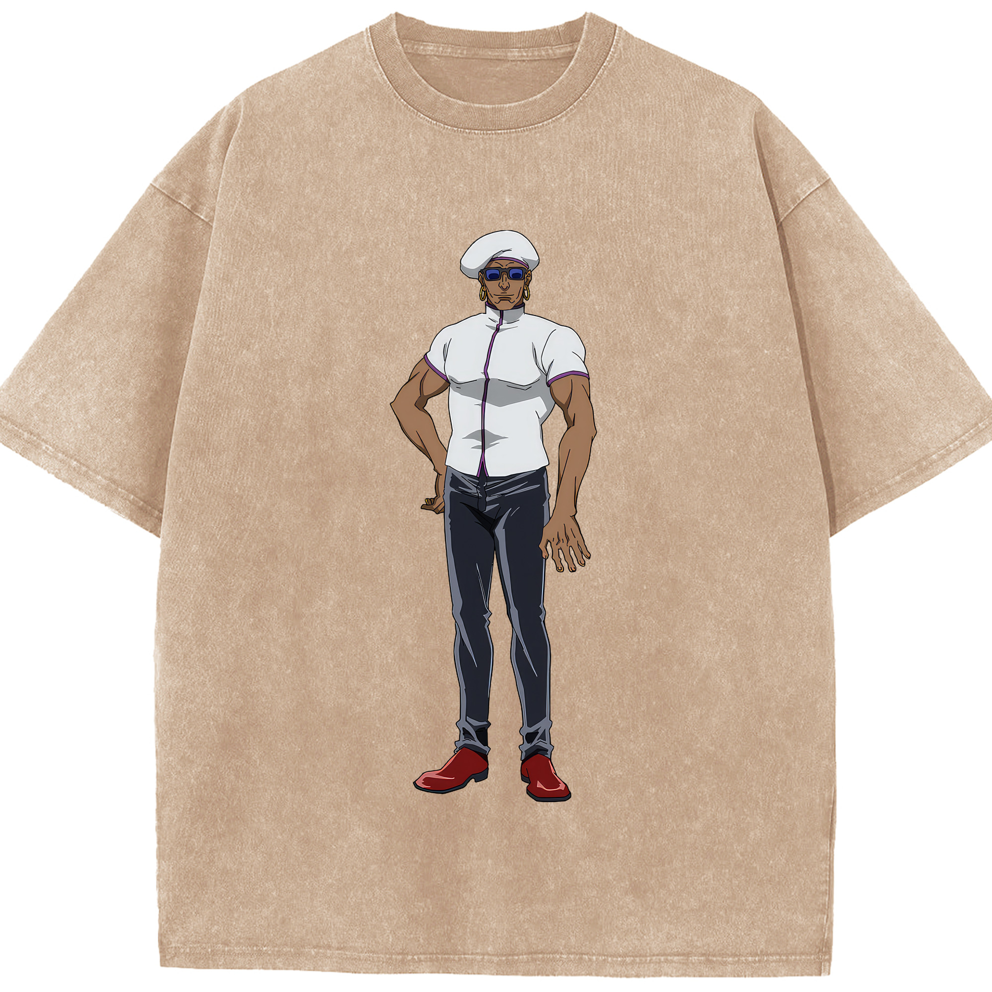 （画像用） 呪術廻戦 Jujutsu Kaisen 綿100% ヴィンテージ風 半袖Tシャツ（フロントプリント）