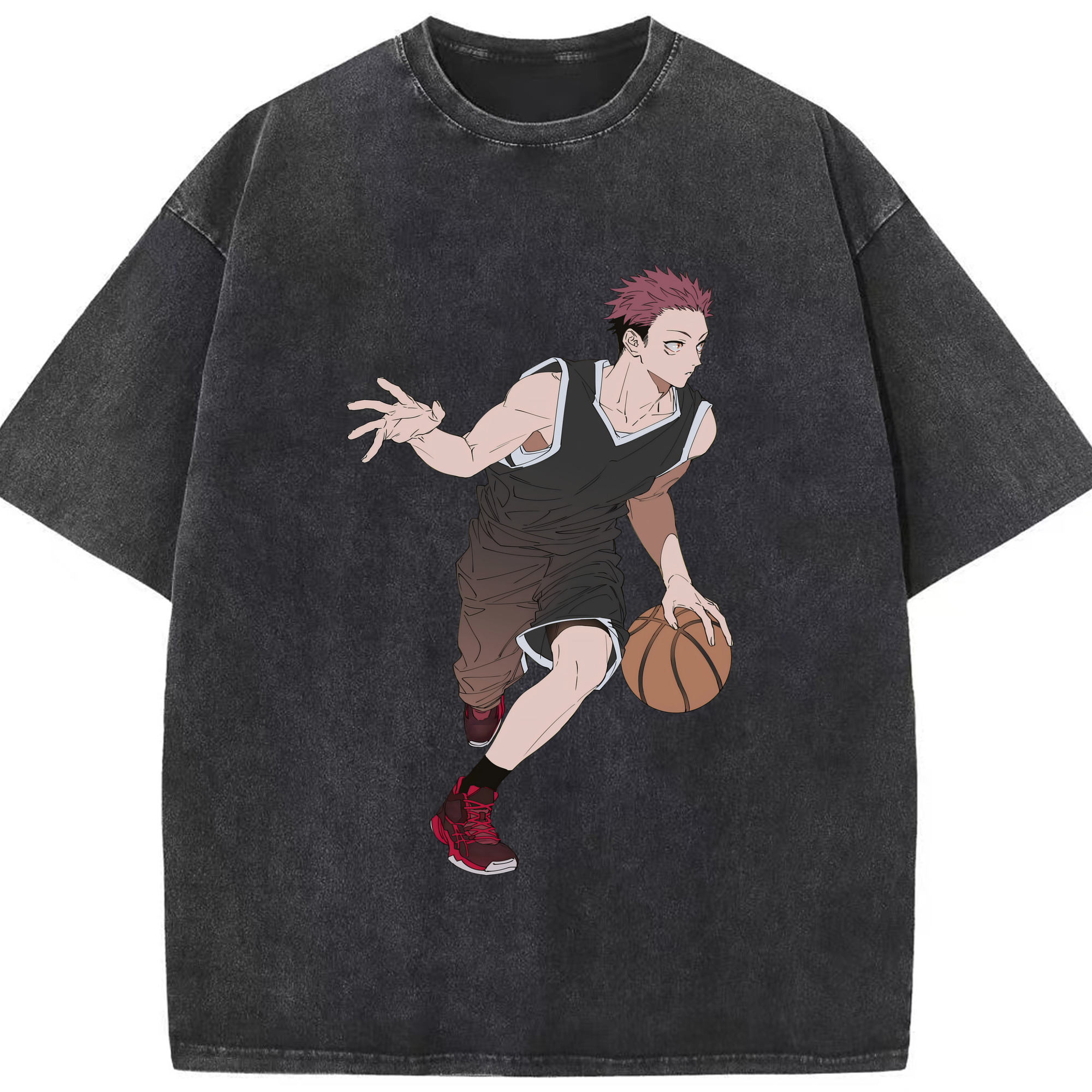 （画像用） 呪術廻戦 Jujutsu Kaisen 綿100% ヴィンテージ風 半袖Tシャツ（フロントプリント）
