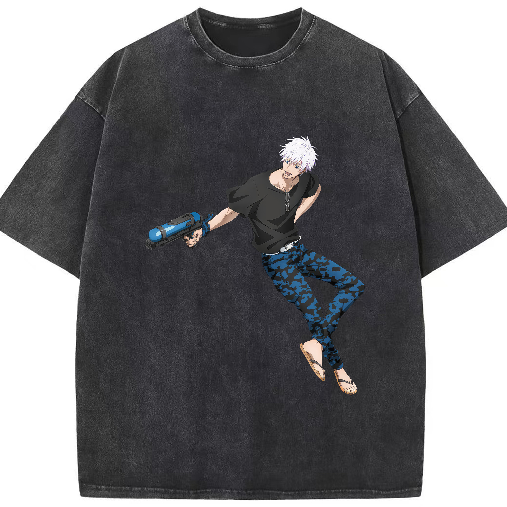 （画像用） 呪術廻戦 Jujutsu Kaisen 綿100% ヴィンテージ風 半袖Tシャツ（フロントプリント）