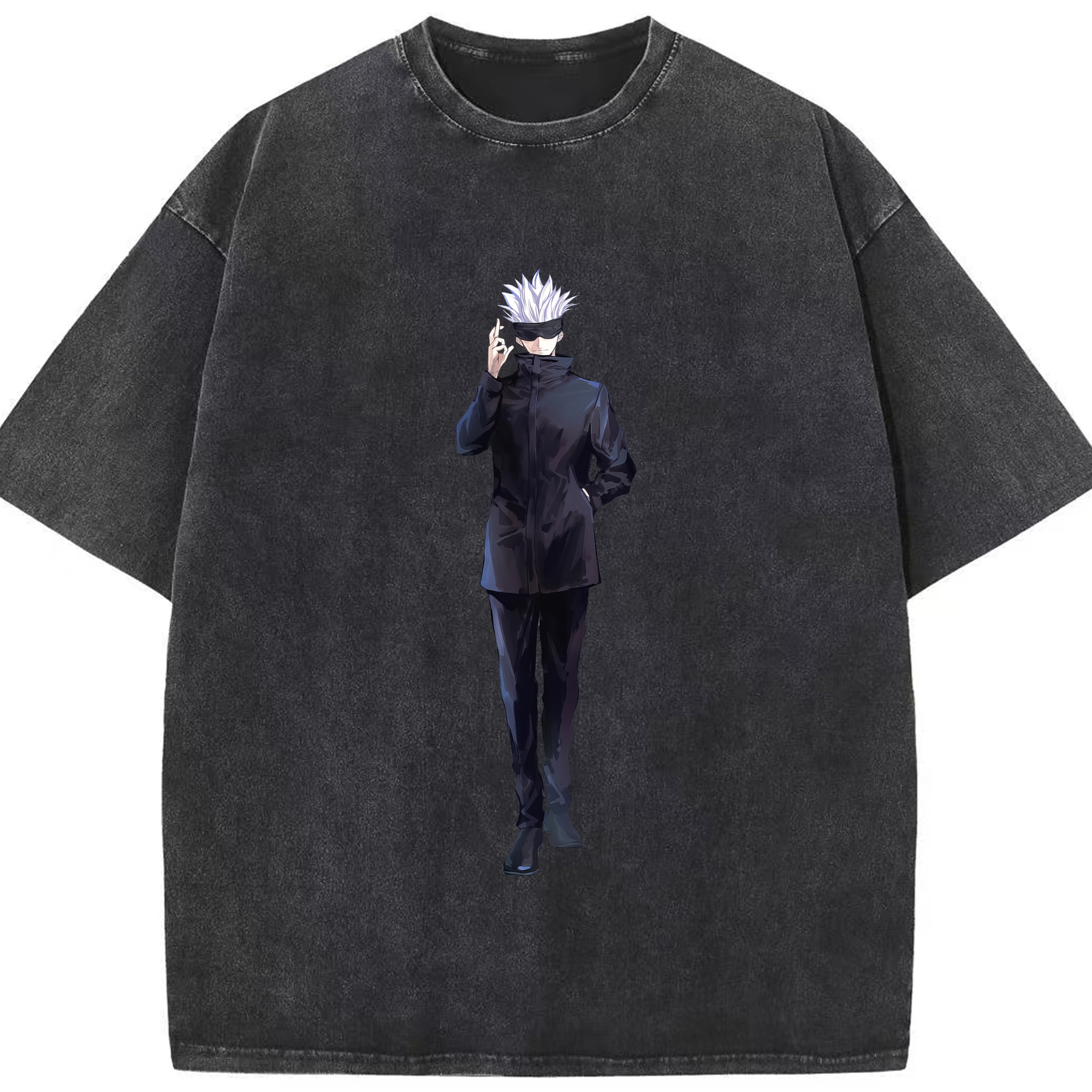 （画像用） 呪術廻戦 Jujutsu Kaisen 綿100% ヴィンテージ風 半袖Tシャツ（フロントプリント）