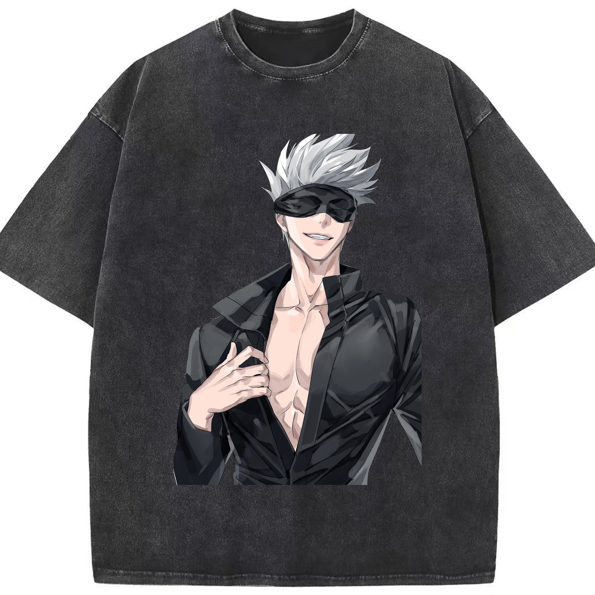 （画像用） 呪術廻戦 Jujutsu Kaisen 綿100% ヴィンテージ風 半袖Tシャツ（フロントプリント）