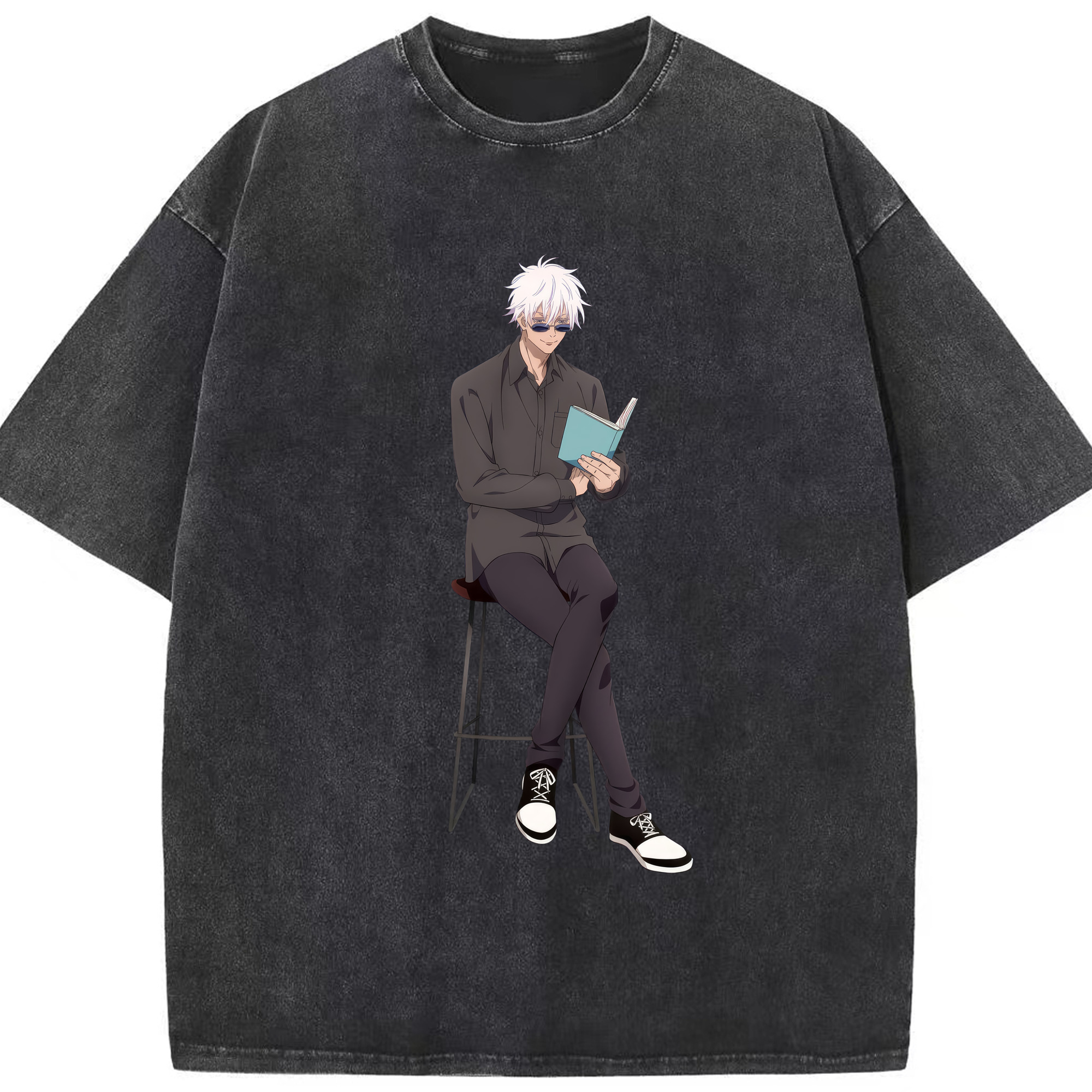 （画像用） 呪術廻戦 Jujutsu Kaisen 綿100% ヴィンテージ風 半袖Tシャツ（フロントプリント）