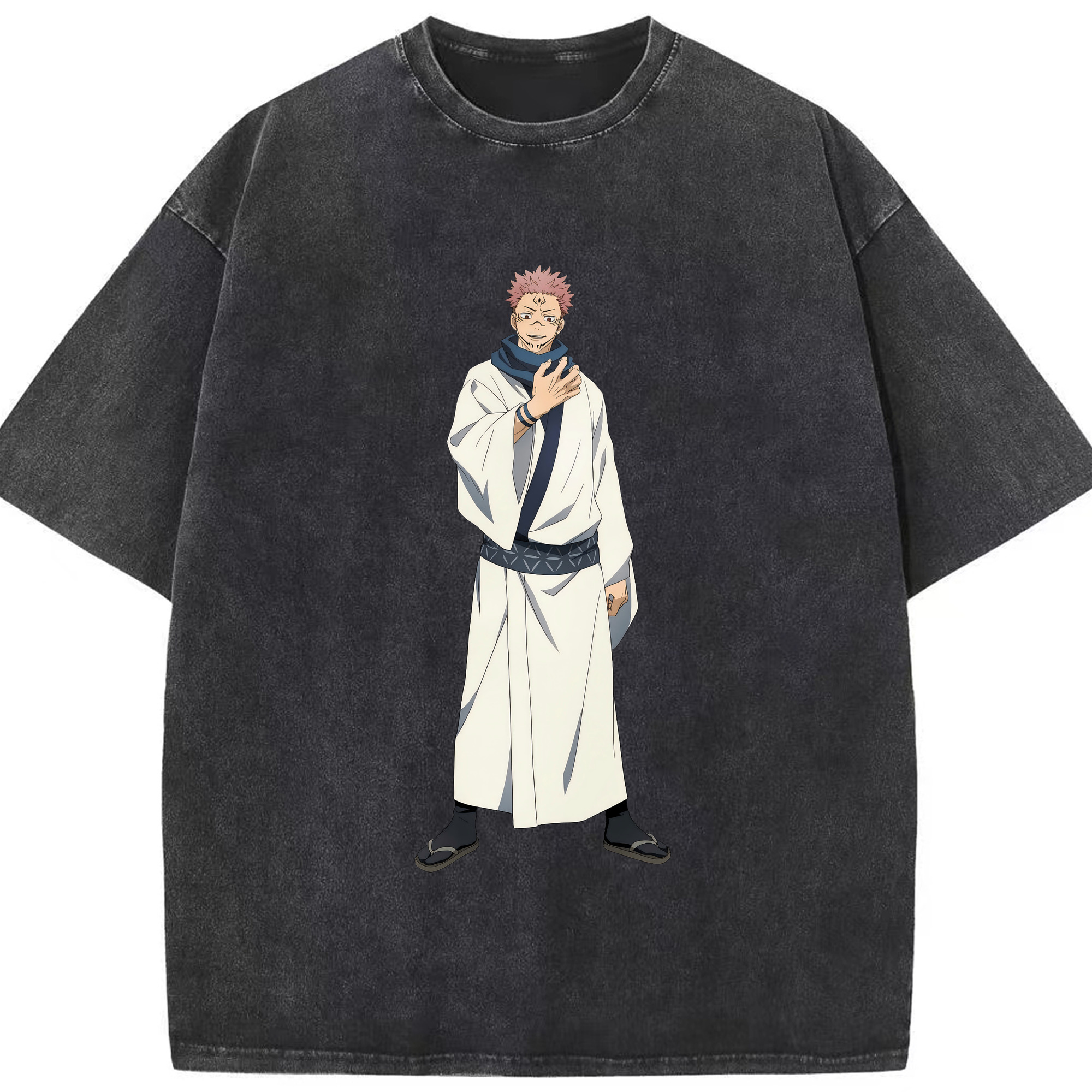 （画像用） 呪術廻戦 Jujutsu Kaisen 綿100% ヴィンテージ風 半袖Tシャツ（フロントプリント）