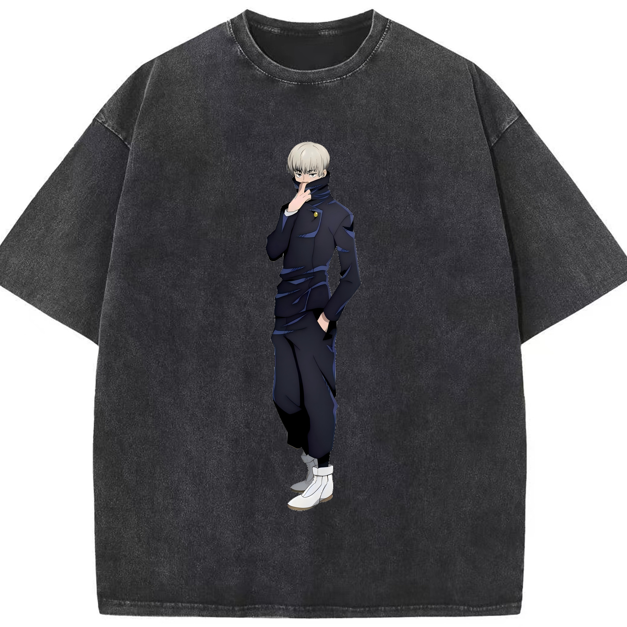 （画像用） 呪術廻戦 Jujutsu Kaisen 綿100% ヴィンテージ風 半袖Tシャツ（フロントプリント）