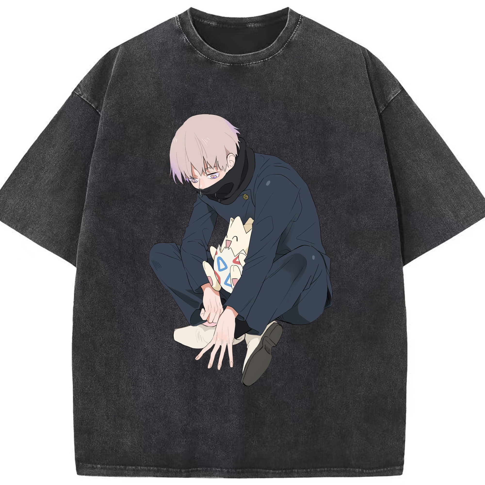 （画像用） 呪術廻戦 Jujutsu Kaisen 綿100% ヴィンテージ風 半袖Tシャツ（フロントプリント）