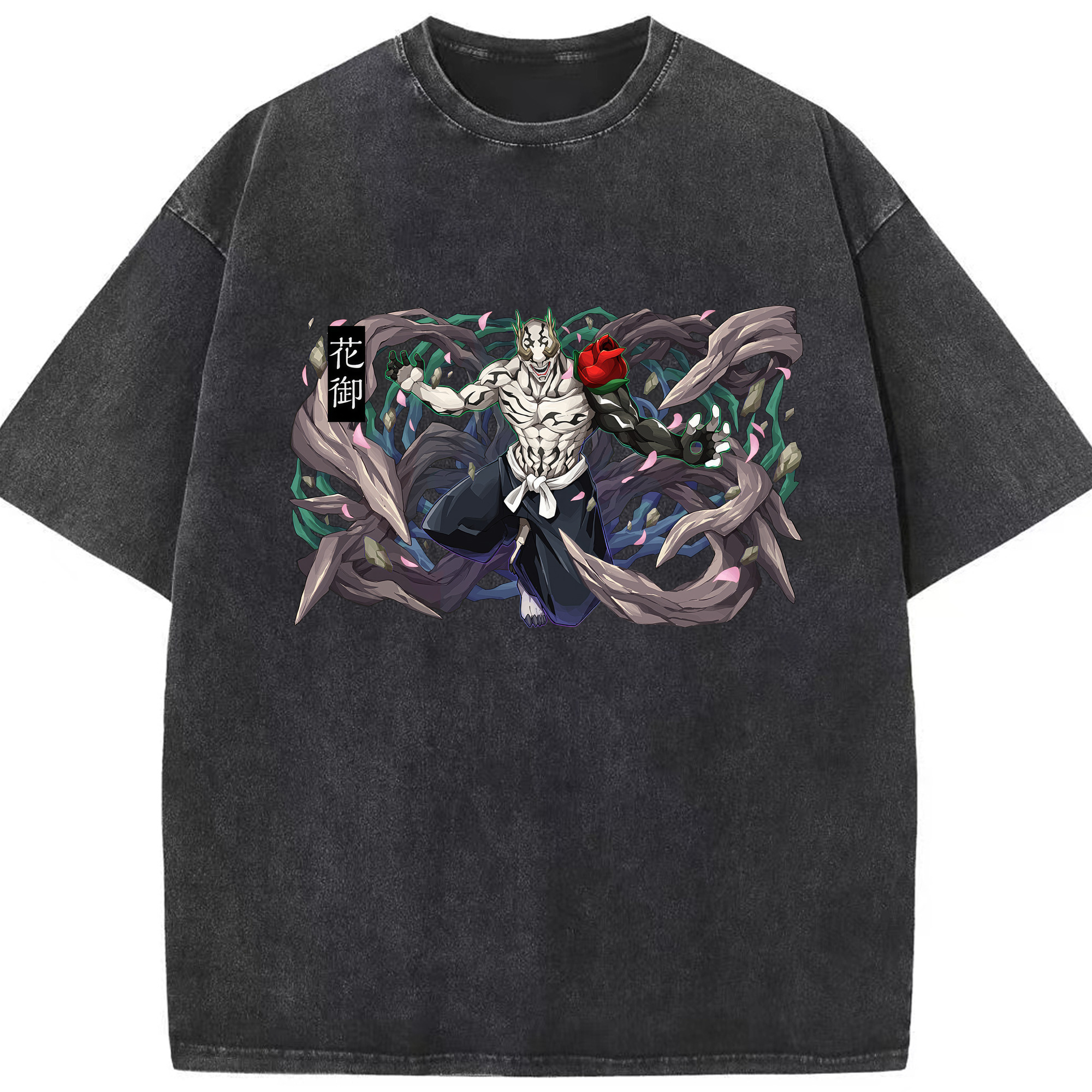 （画像用） 呪術廻戦 Jujutsu Kaisen 綿100% ヴィンテージ風 半袖Tシャツ（フロントプリント）