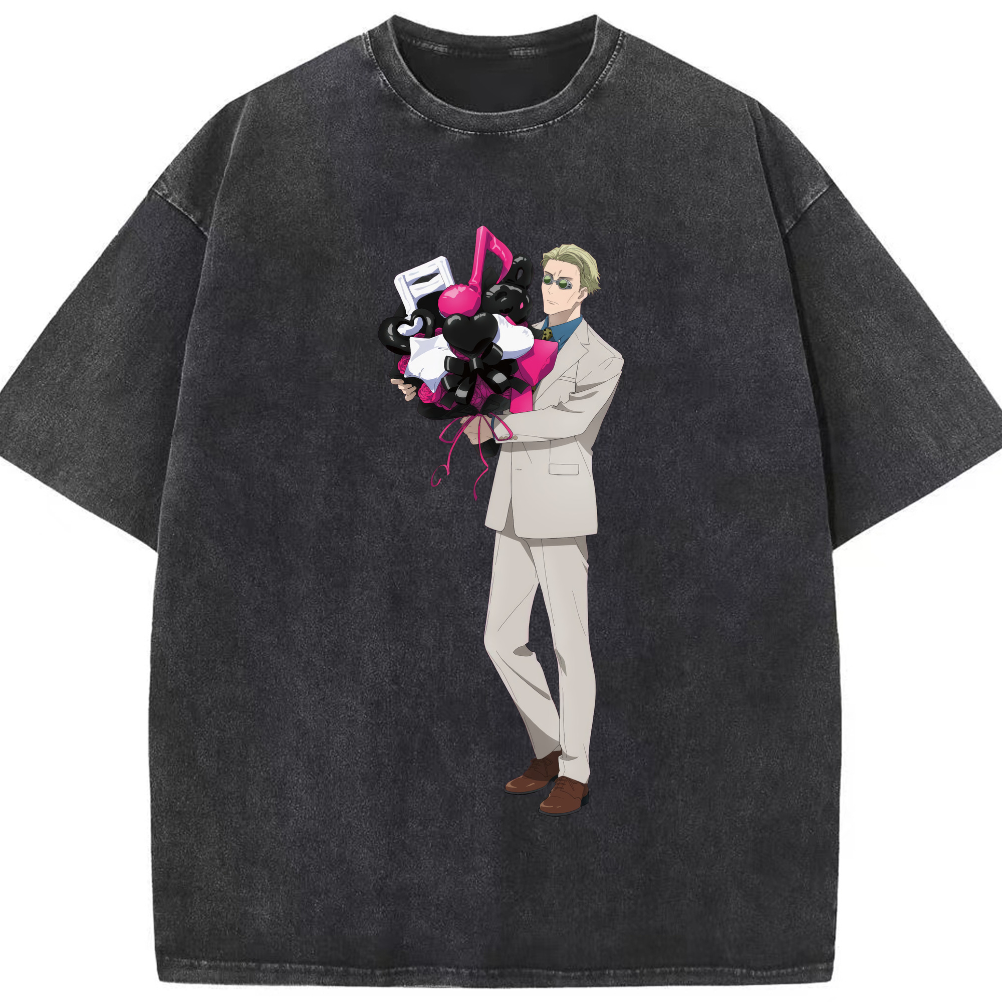 （画像用） 呪術廻戦 Jujutsu Kaisen 綿100% ヴィンテージ風 半袖Tシャツ（フロントプリント）