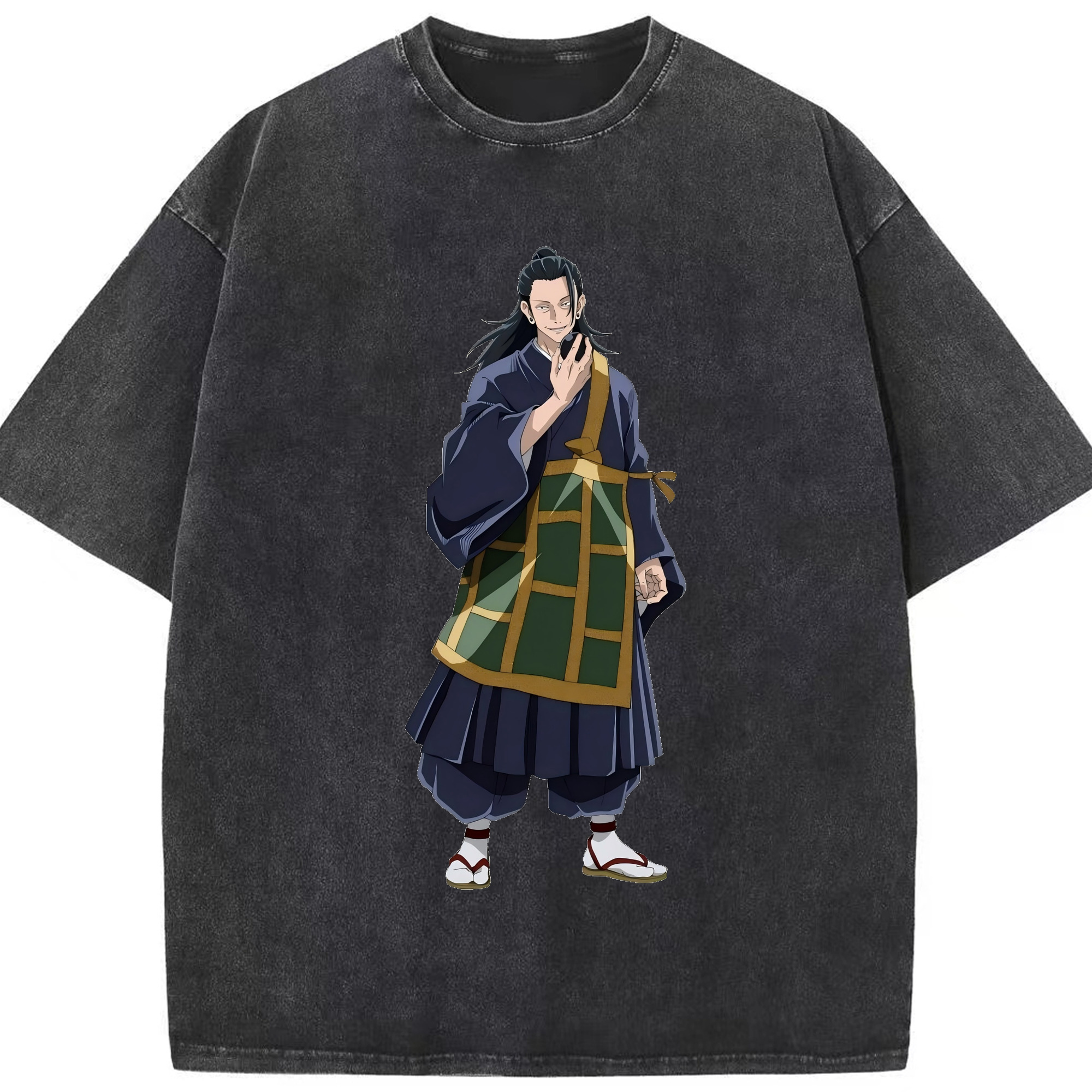 （画像用） 呪術廻戦 Jujutsu Kaisen 綿100% ヴィンテージ風 半袖Tシャツ（フロントプリント）