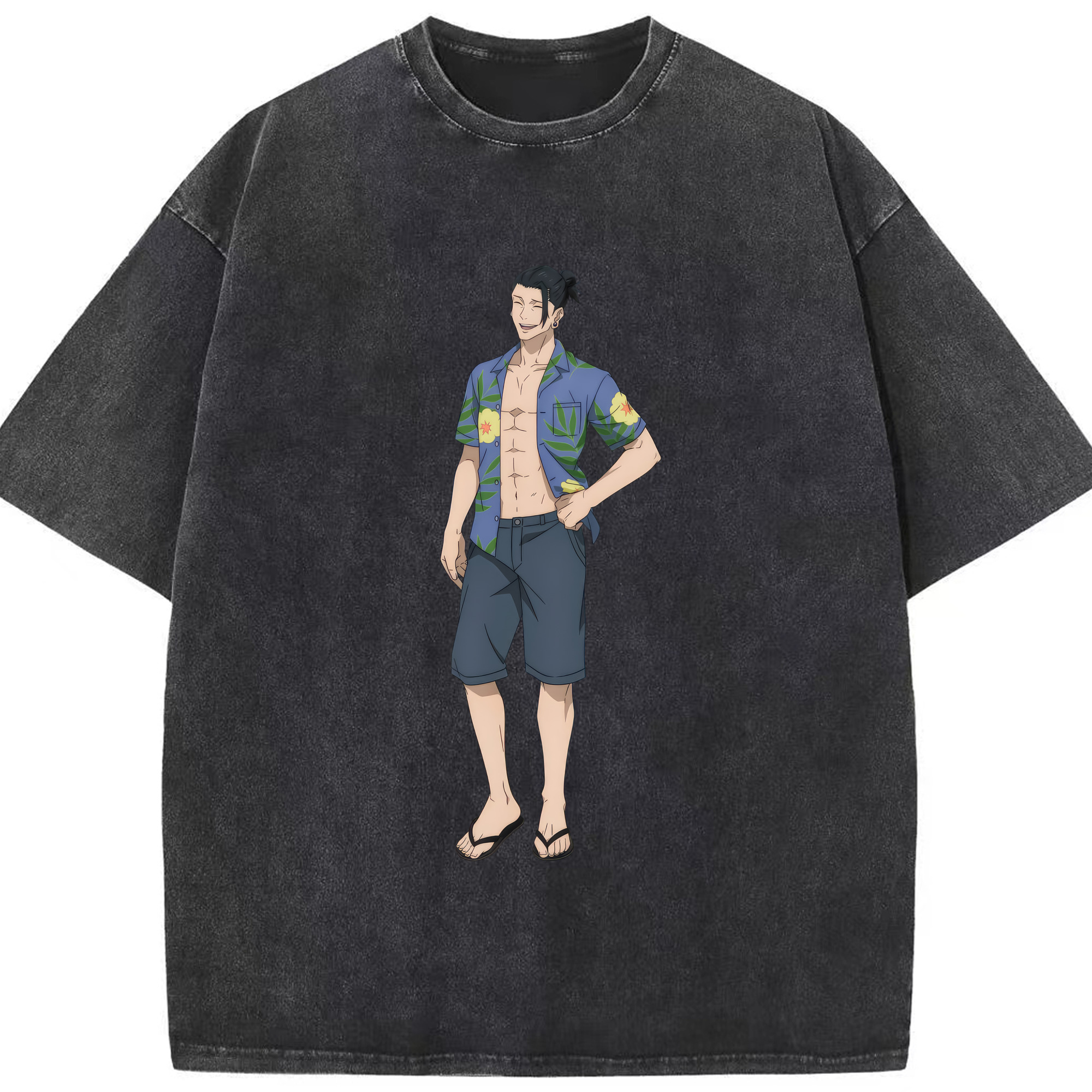 （画像用） 呪術廻戦 Jujutsu Kaisen 綿100% ヴィンテージ風 半袖Tシャツ（フロントプリント）