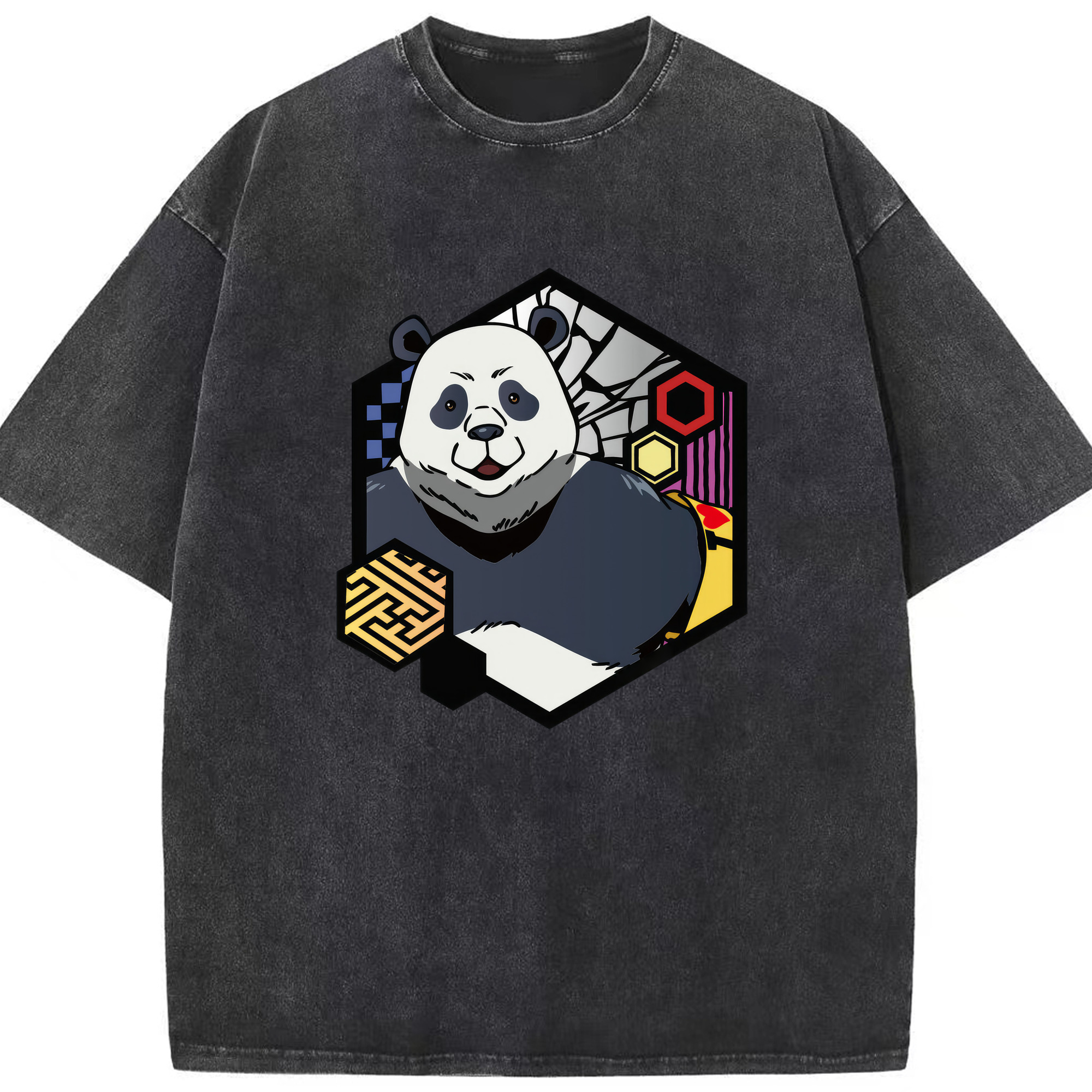 （画像用） 呪術廻戦 Jujutsu Kaisen 綿100% ヴィンテージ風 半袖Tシャツ（フロントプリント）