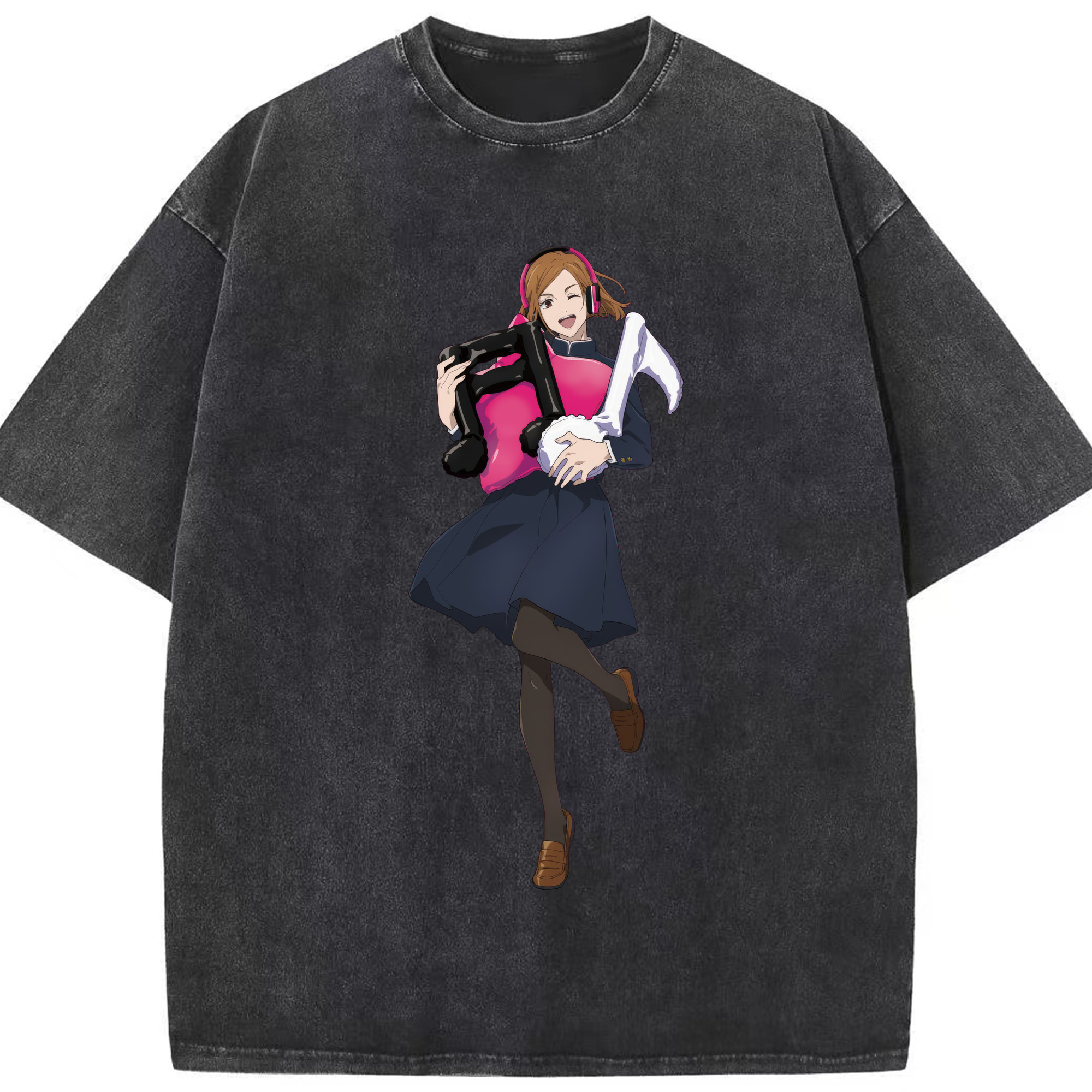 （画像用） 呪術廻戦 Jujutsu Kaisen 綿100% ヴィンテージ風 半袖Tシャツ（フロントプリント）