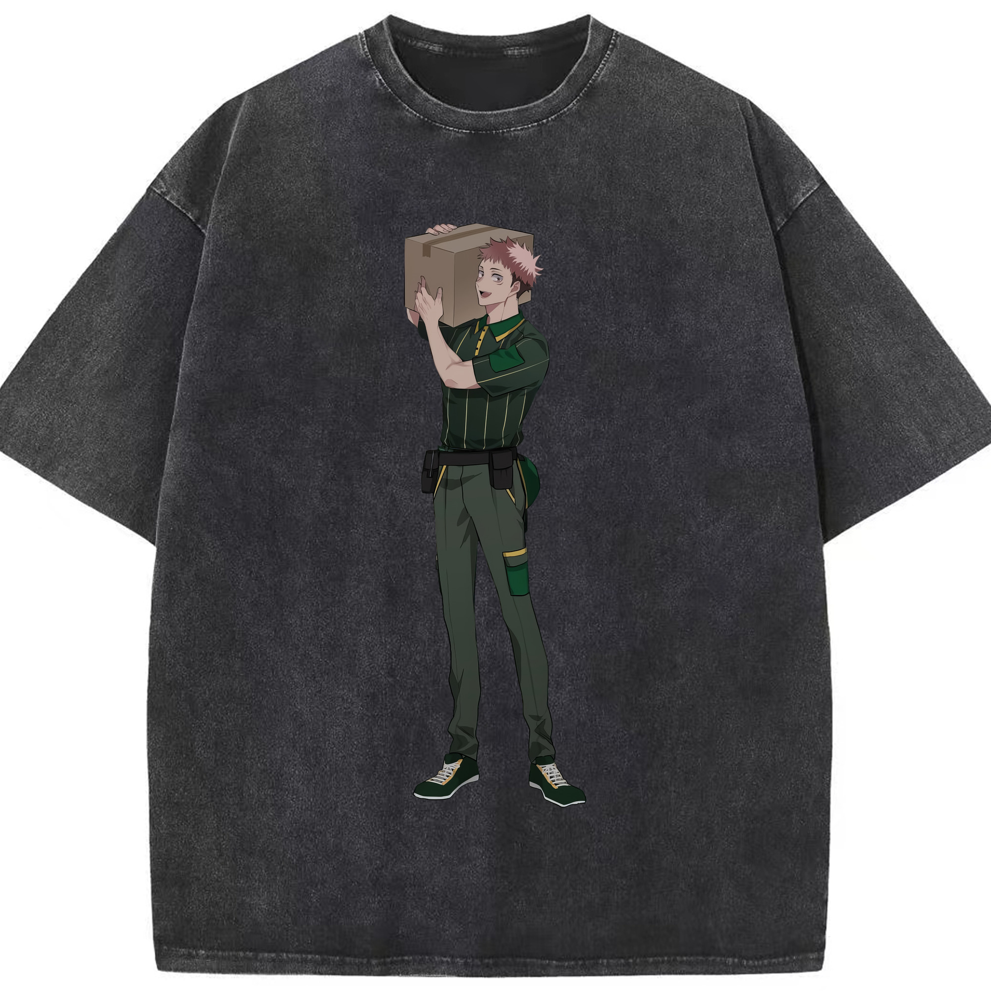 （画像用） 呪術廻戦 Jujutsu Kaisen 綿100% ヴィンテージ風 半袖Tシャツ（フロントプリント）
