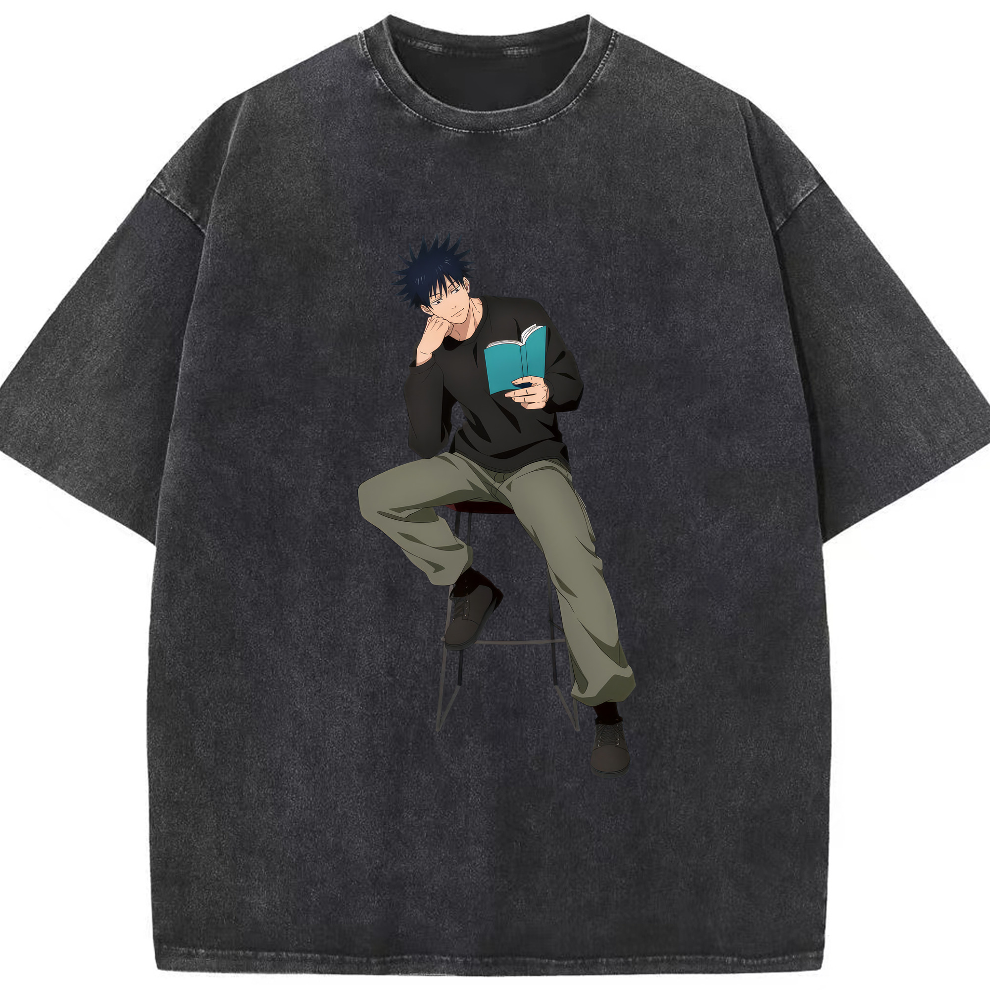 （画像用） 呪術廻戦 Jujutsu Kaisen 綿100% ヴィンテージ風 半袖Tシャツ（フロントプリント）