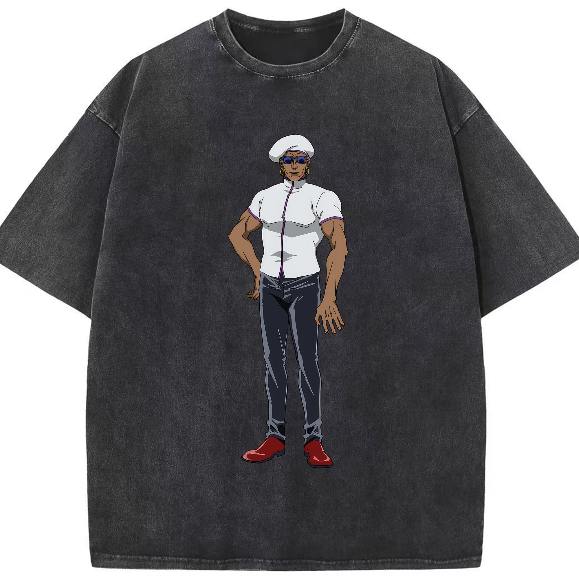 （画像用） 呪術廻戦 Jujutsu Kaisen 綿100% ヴィンテージ風 半袖Tシャツ（フロントプリント）