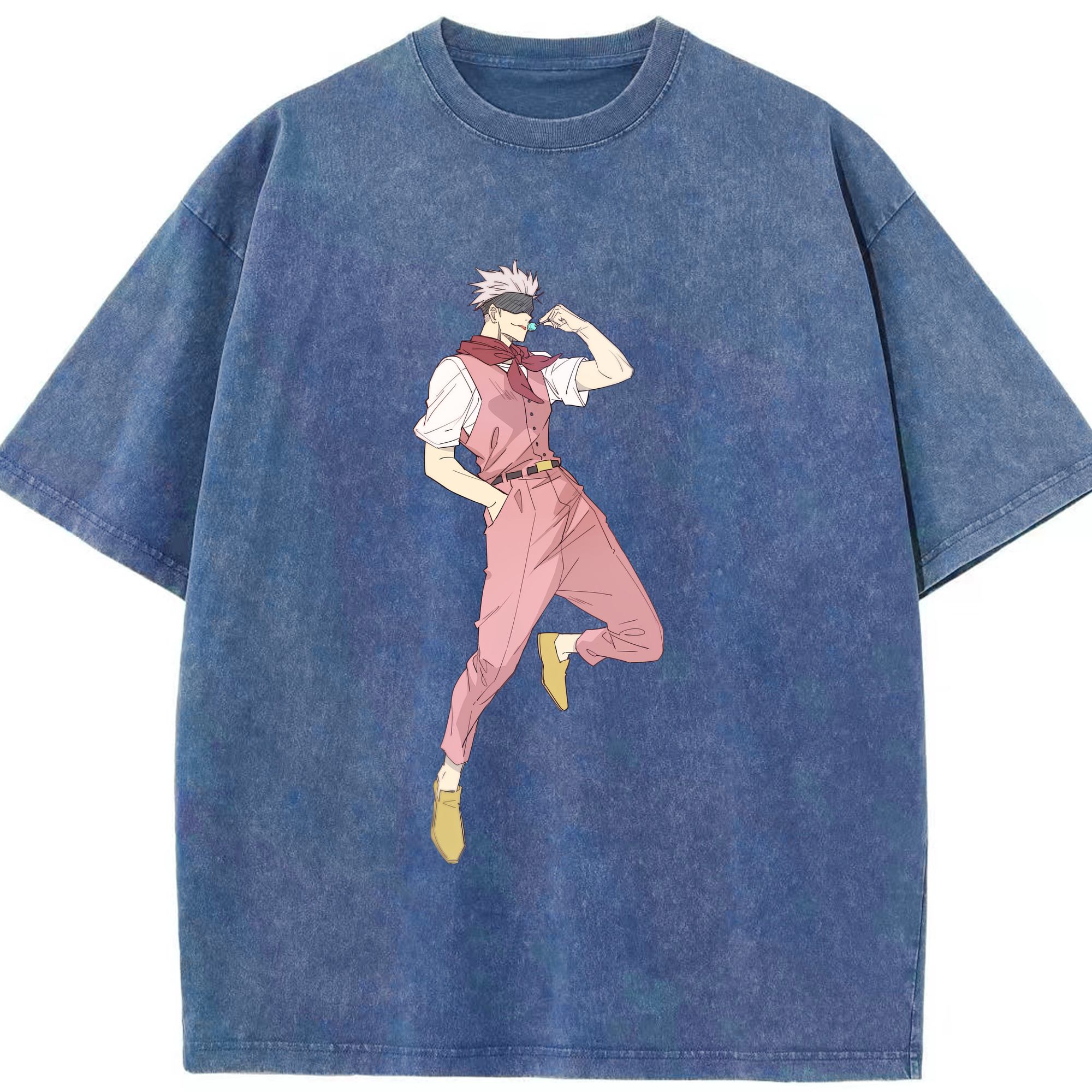 （画像用） 呪術廻戦 Jujutsu Kaisen 綿100% ヴィンテージ風 半袖Tシャツ（フロントプリント）