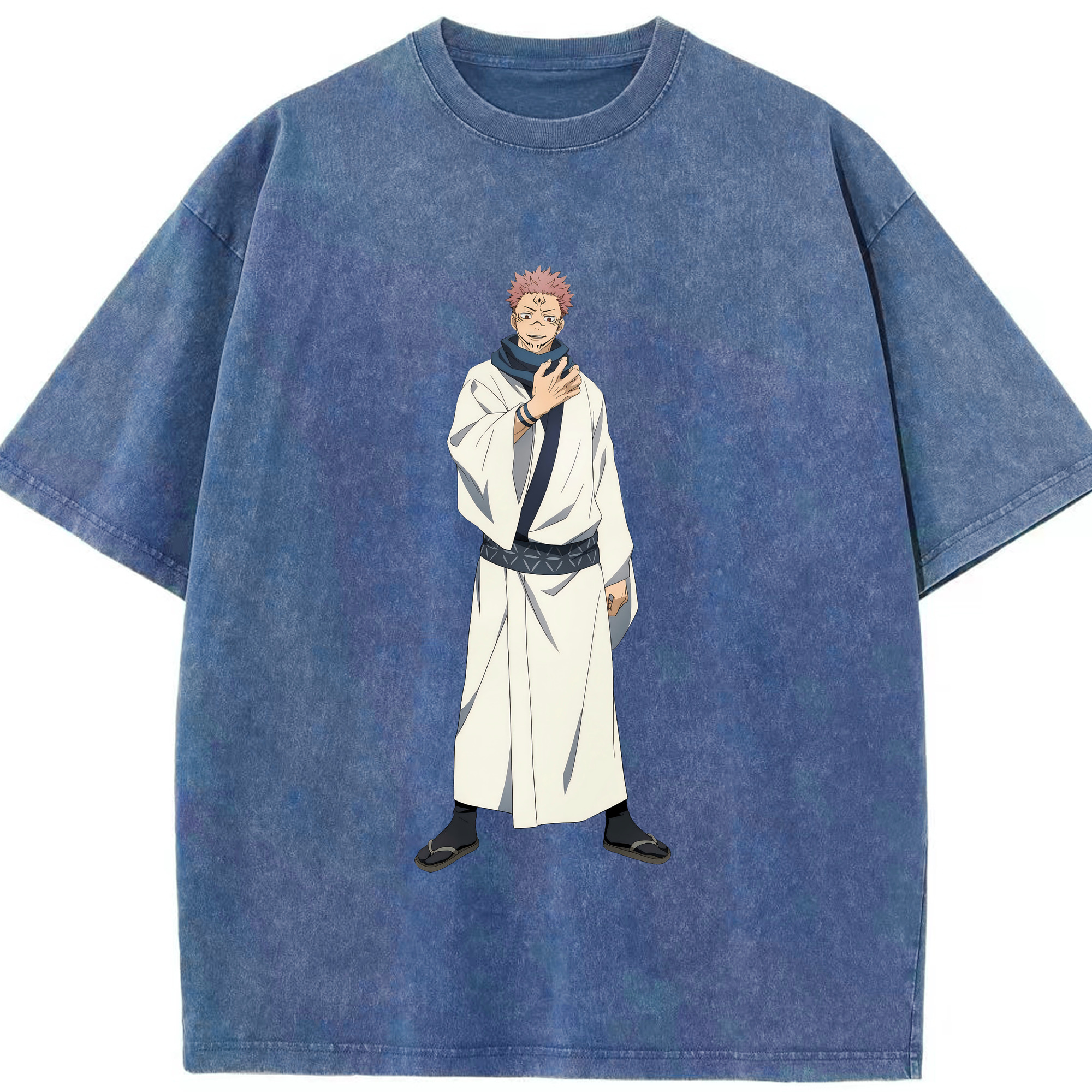 （画像用） 呪術廻戦 Jujutsu Kaisen 綿100% ヴィンテージ風 半袖Tシャツ（フロントプリント）
