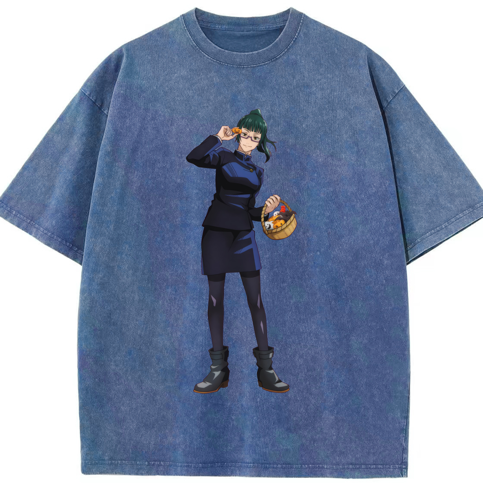（画像用） 呪術廻戦 Jujutsu Kaisen 綿100% ヴィンテージ風 半袖Tシャツ（フロントプリント）
