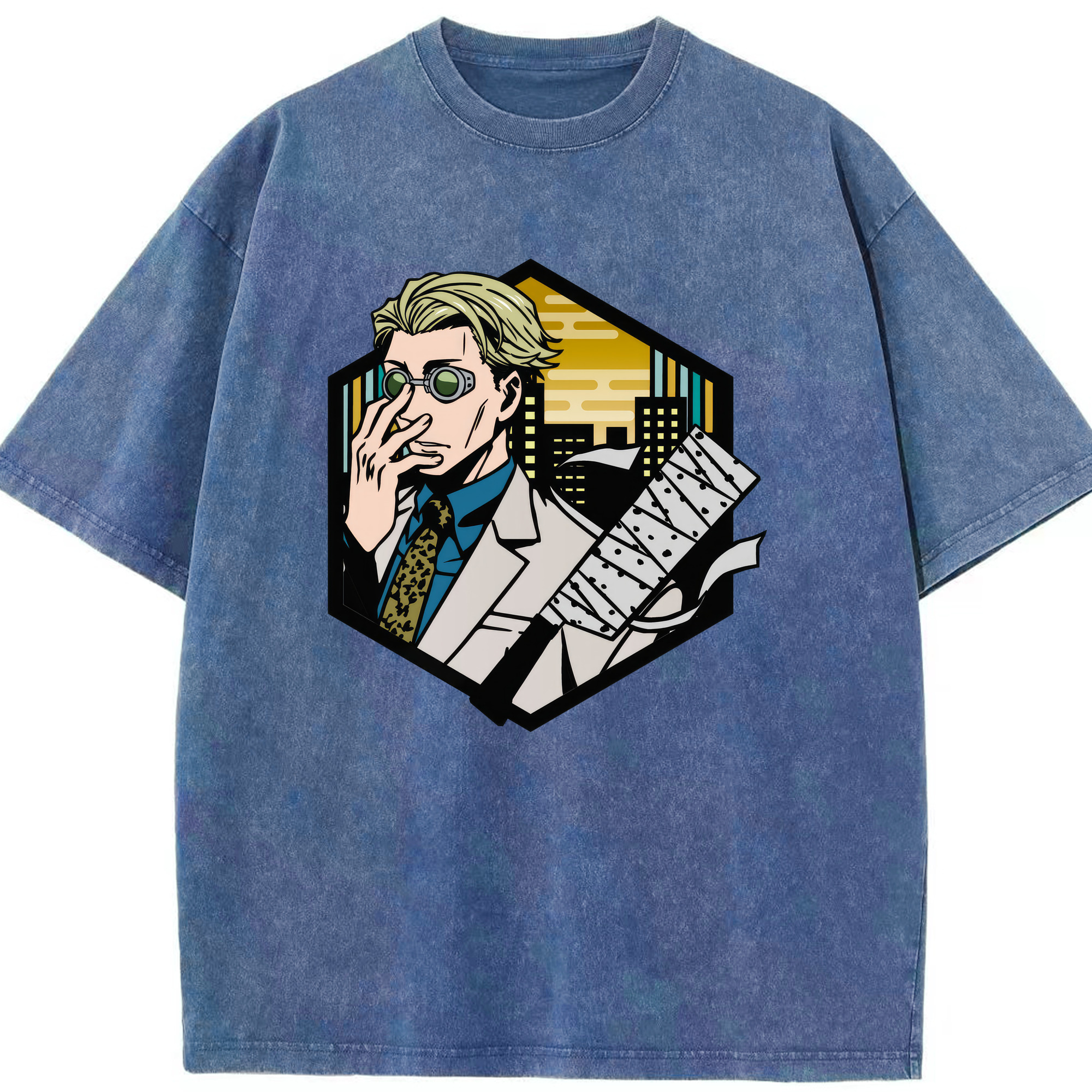 （画像用） 呪術廻戦 Jujutsu Kaisen 綿100% ヴィンテージ風 半袖Tシャツ（フロントプリント）