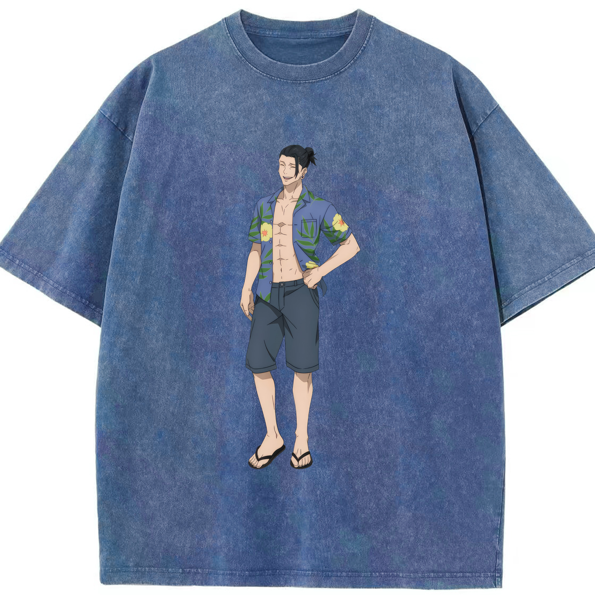 （画像用） 呪術廻戦 Jujutsu Kaisen 綿100% ヴィンテージ風 半袖Tシャツ（フロントプリント）