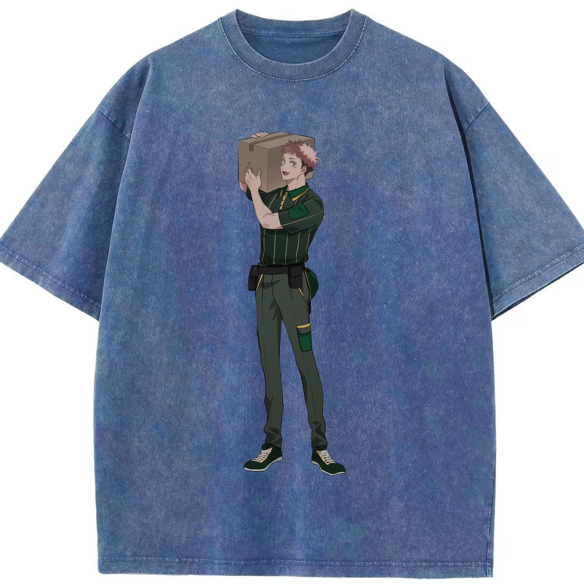 （画像用） 呪術廻戦 Jujutsu Kaisen 綿100% ヴィンテージ風 半袖Tシャツ（フロントプリント）