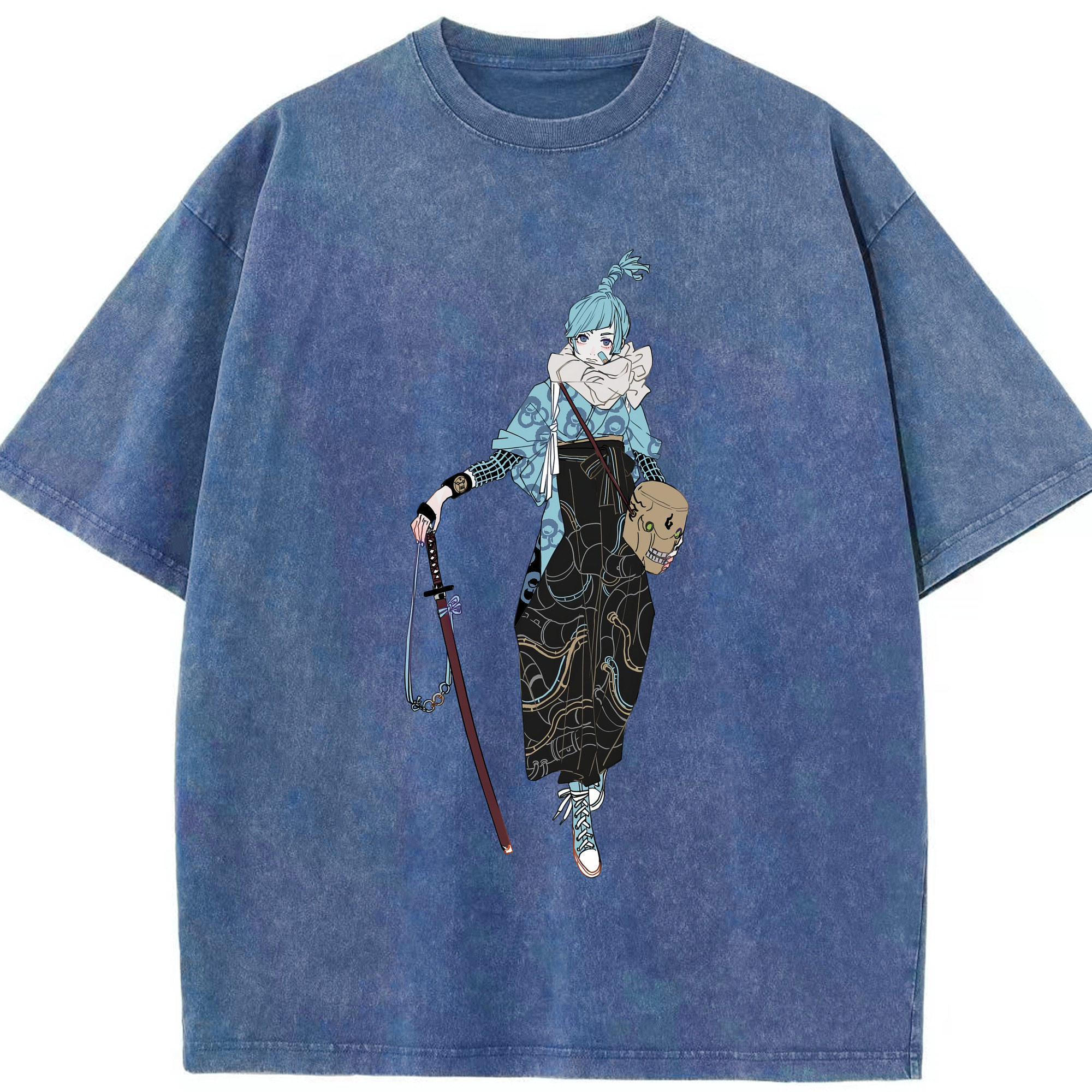 （画像用） 呪術廻戦 Jujutsu Kaisen 綿100% ヴィンテージ風 半袖Tシャツ（フロントプリント）