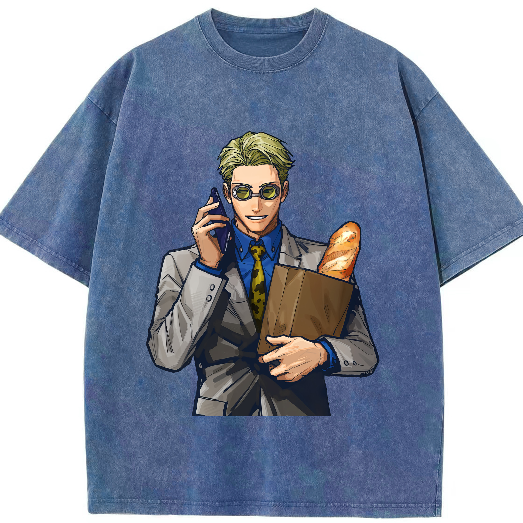 （画像用） 呪術廻戦 Jujutsu Kaisen 綿100% ヴィンテージ風 半袖Tシャツ（フロントプリント）