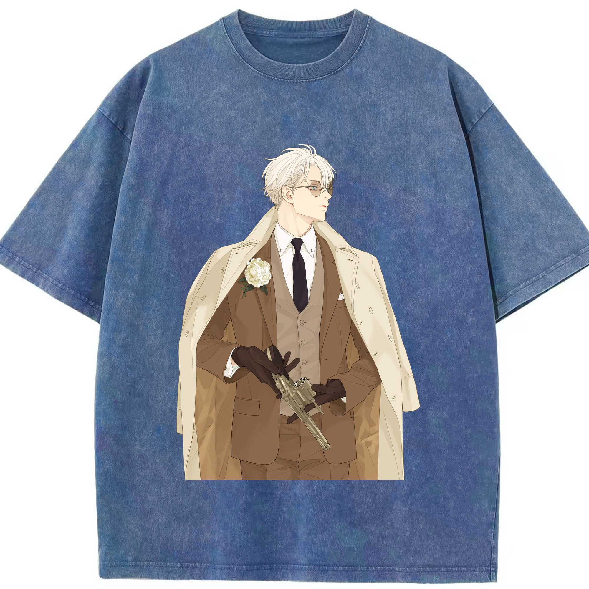（画像用） 呪術廻戦 Jujutsu Kaisen 綿100% ヴィンテージ風 半袖Tシャツ（フロントプリント）
