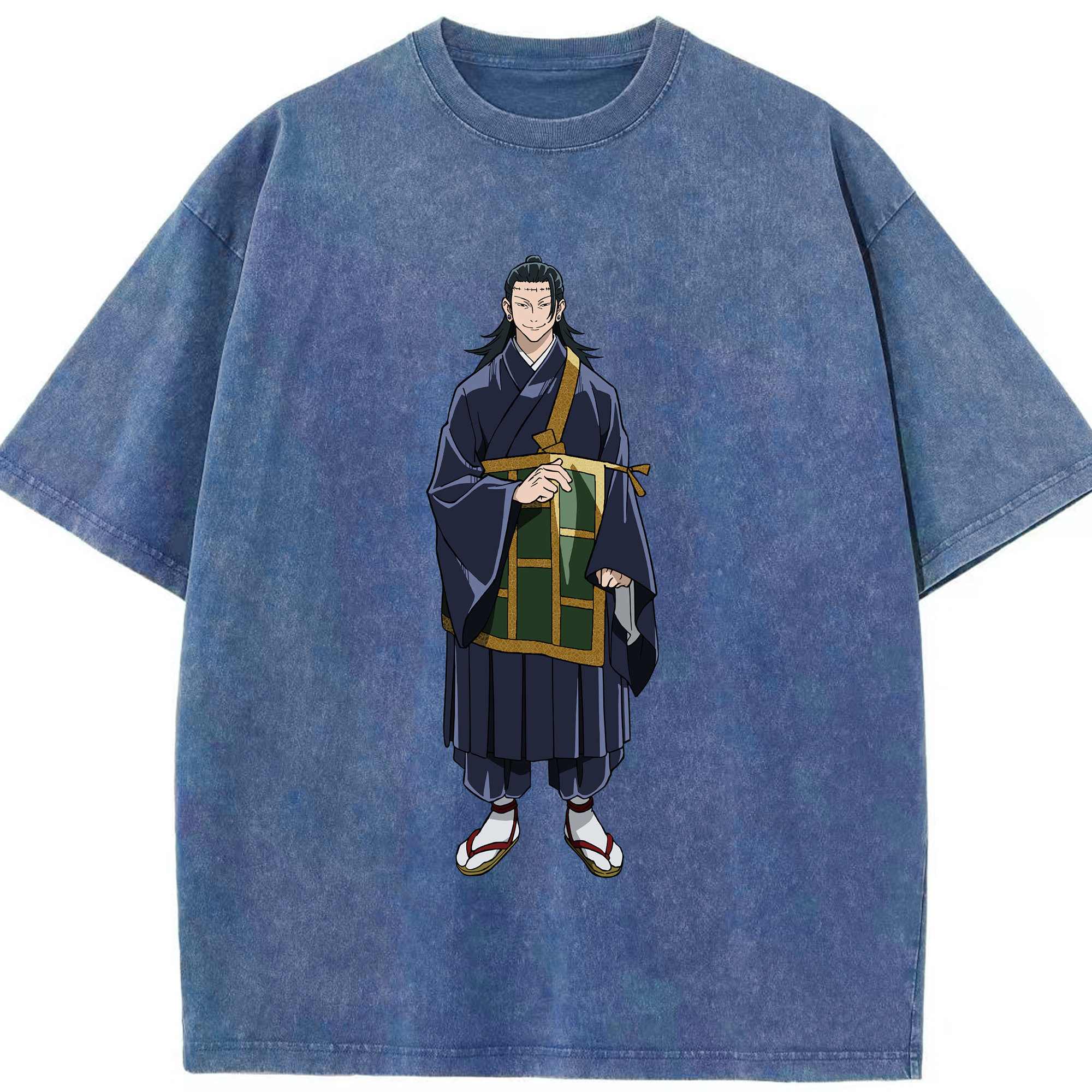 （画像用） 呪術廻戦 Jujutsu Kaisen 綿100% ヴィンテージ風 半袖Tシャツ（フロントプリント）