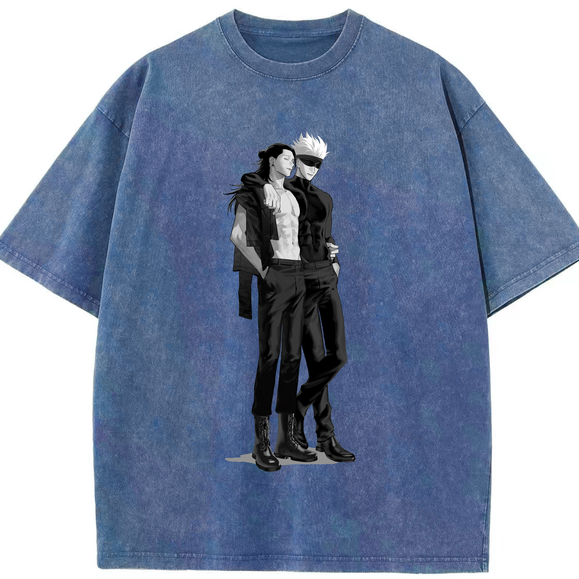 （画像用） 呪術廻戦 Jujutsu Kaisen 綿100% ヴィンテージ風 半袖Tシャツ（フロントプリント）