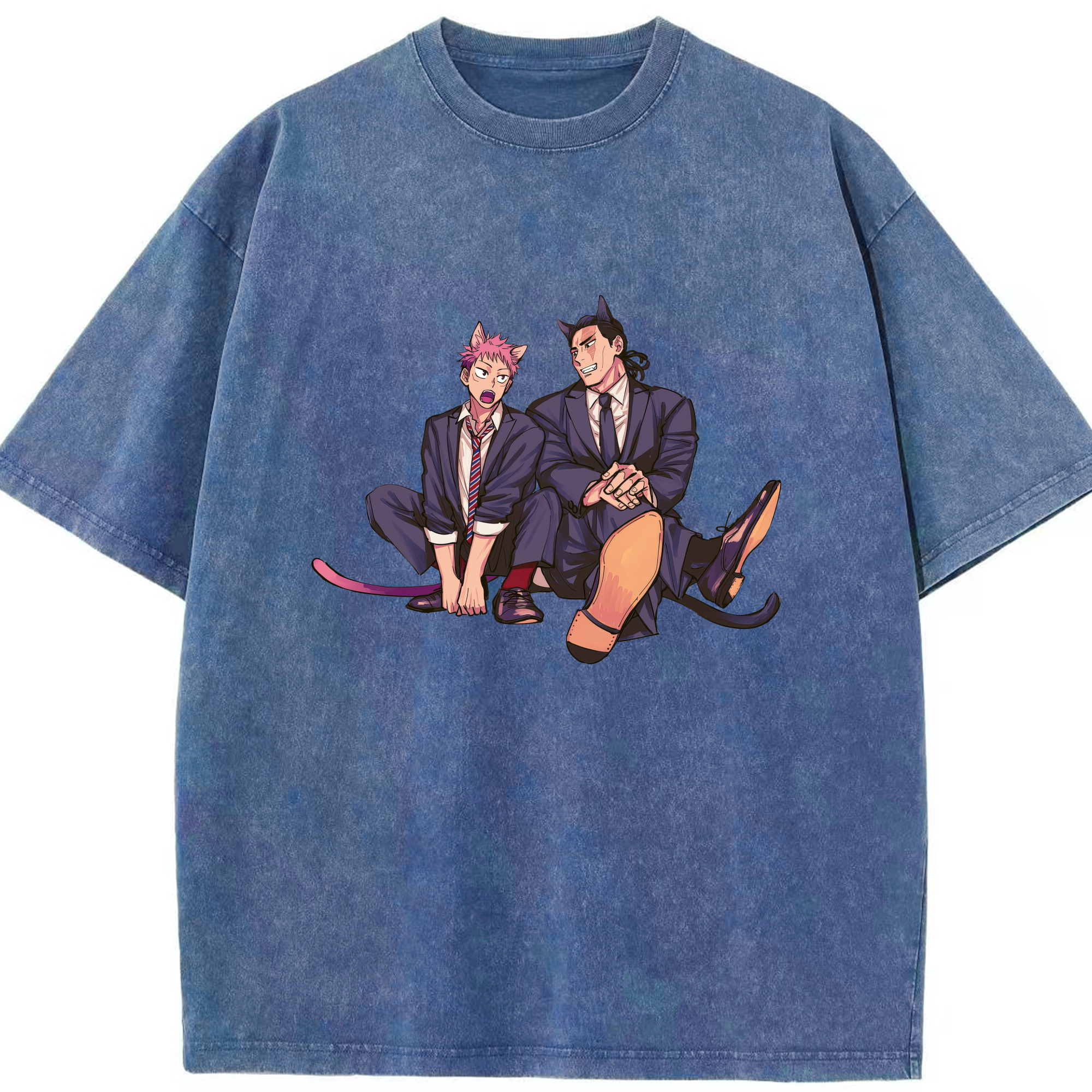 （画像用） 呪術廻戦 Jujutsu Kaisen 綿100% ヴィンテージ風 半袖Tシャツ（フロントプリント）