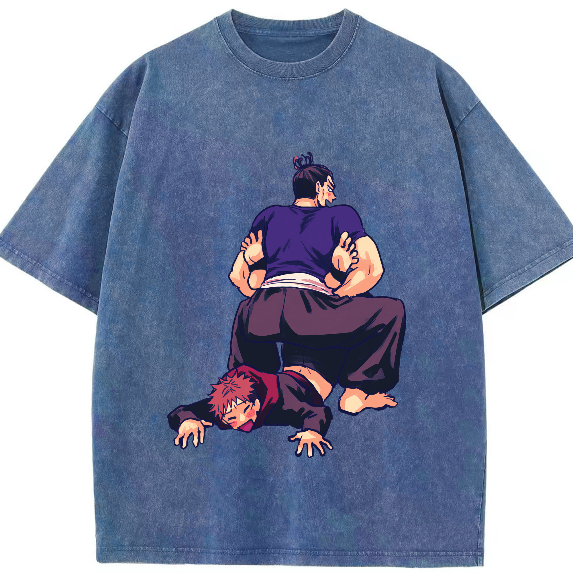 （画像用） 呪術廻戦 Jujutsu Kaisen 綿100% ヴィンテージ風 半袖Tシャツ（フロントプリント）