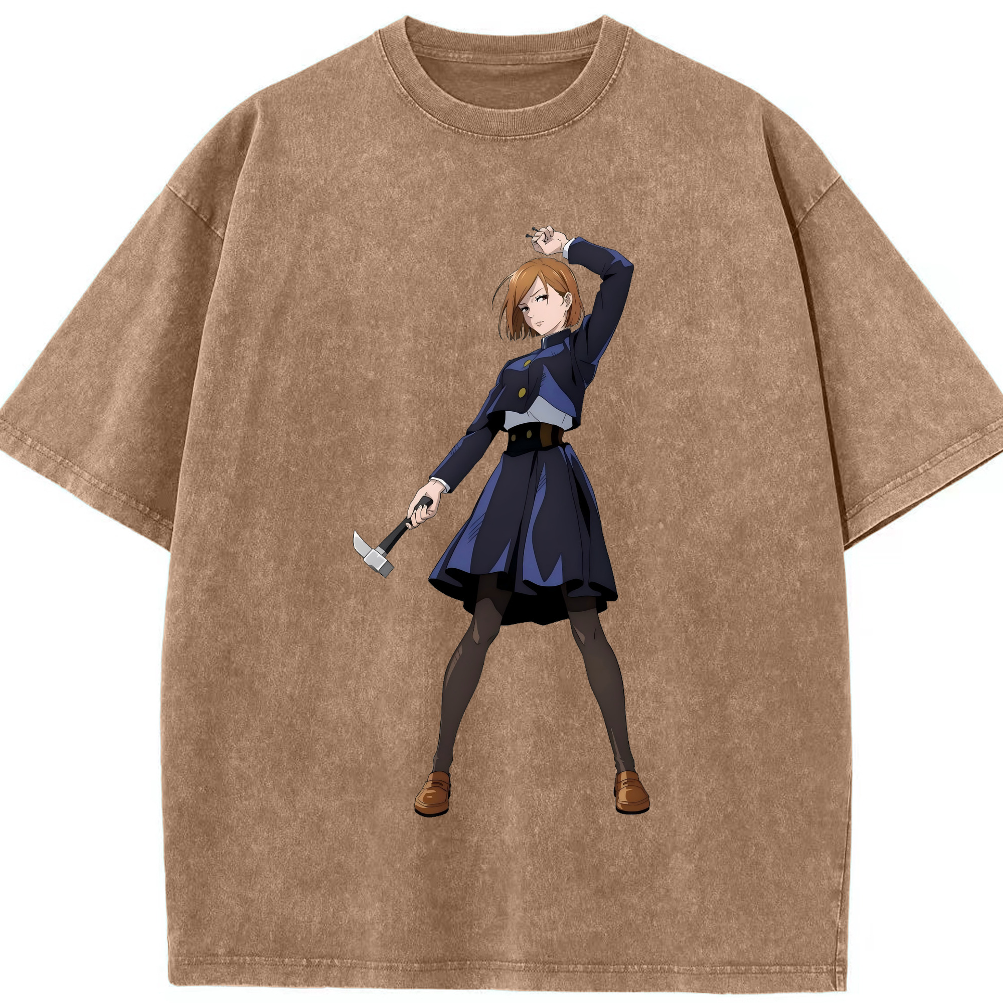 （画像用） 呪術廻戦 Jujutsu Kaisen 綿100% ヴィンテージ風 半袖Tシャツ（フロントプリント）