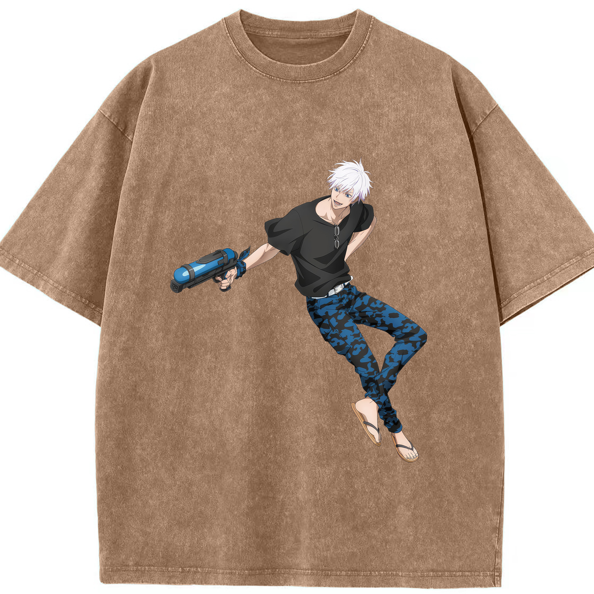 （画像用） 呪術廻戦 Jujutsu Kaisen 綿100% ヴィンテージ風 半袖Tシャツ（フロントプリント）