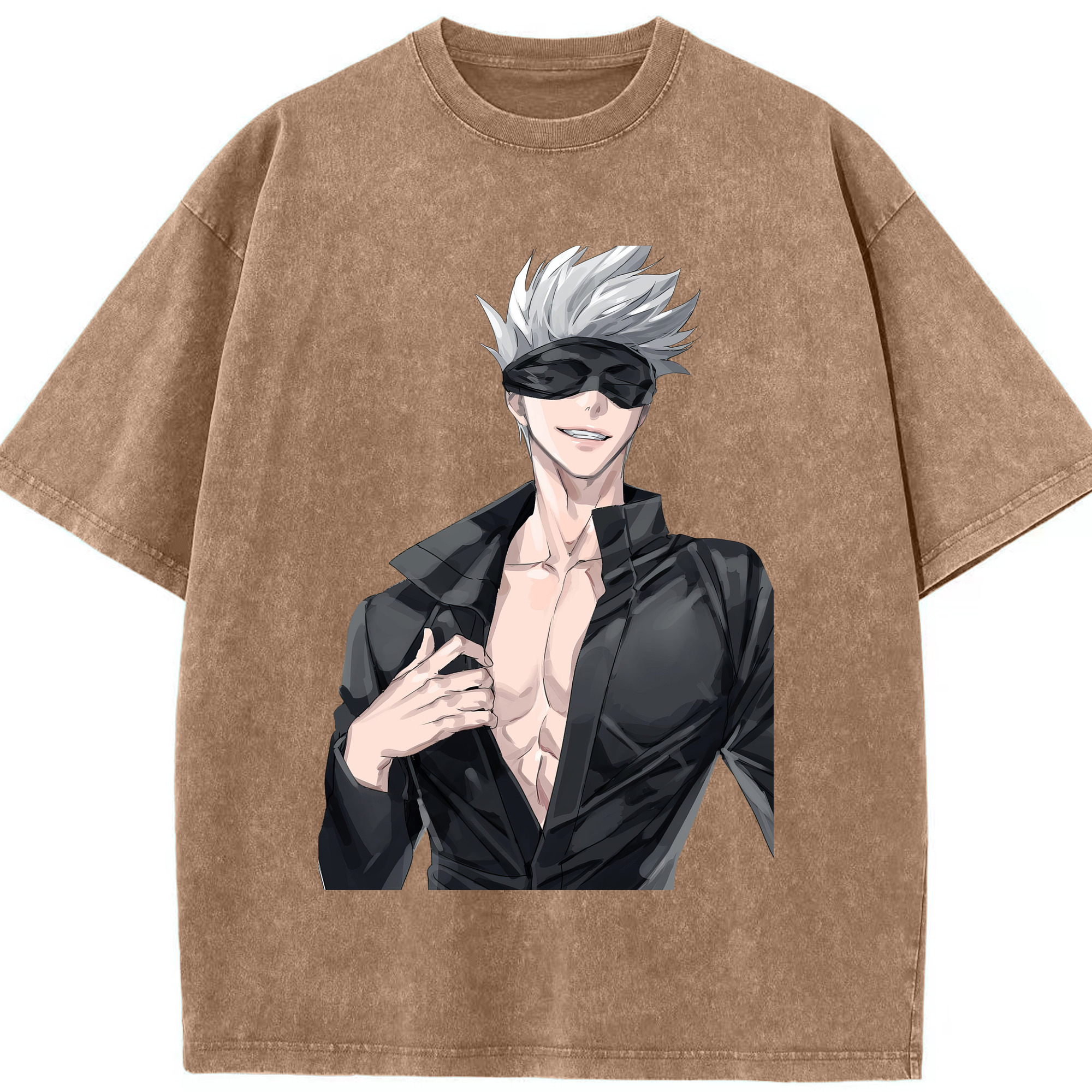 （画像用） 呪術廻戦 Jujutsu Kaisen 綿100% ヴィンテージ風 半袖Tシャツ（フロントプリント）