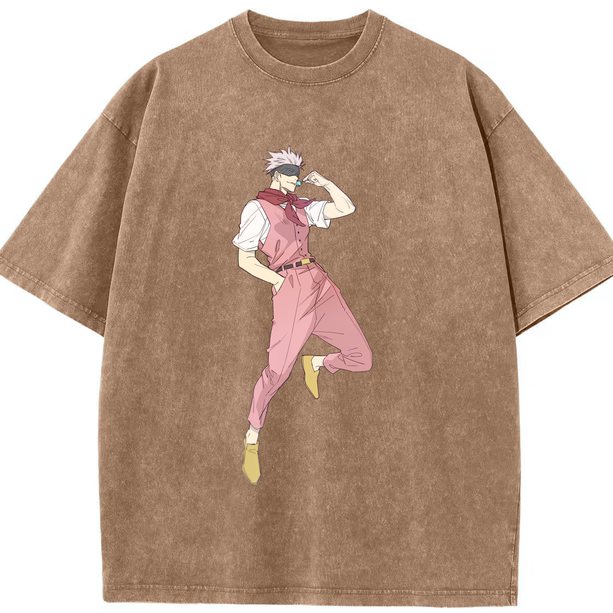 （画像用） 呪術廻戦 Jujutsu Kaisen 綿100% ヴィンテージ風 半袖Tシャツ（フロントプリント）