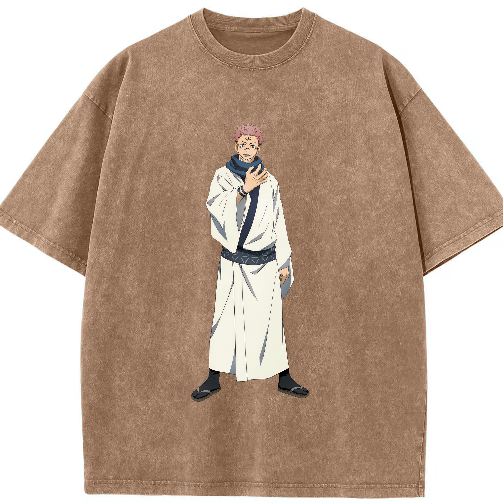 （画像用） 呪術廻戦 Jujutsu Kaisen 綿100% ヴィンテージ風 半袖Tシャツ（フロントプリント）