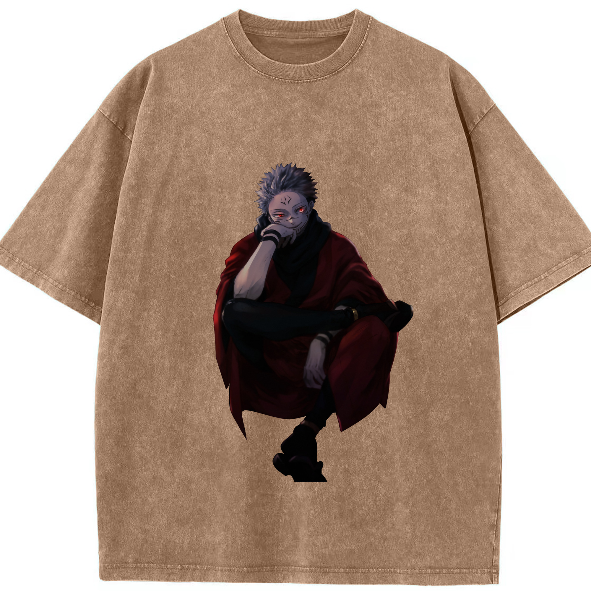 （画像用） 呪術廻戦 Jujutsu Kaisen 綿100% ヴィンテージ風 半袖Tシャツ（フロントプリント）