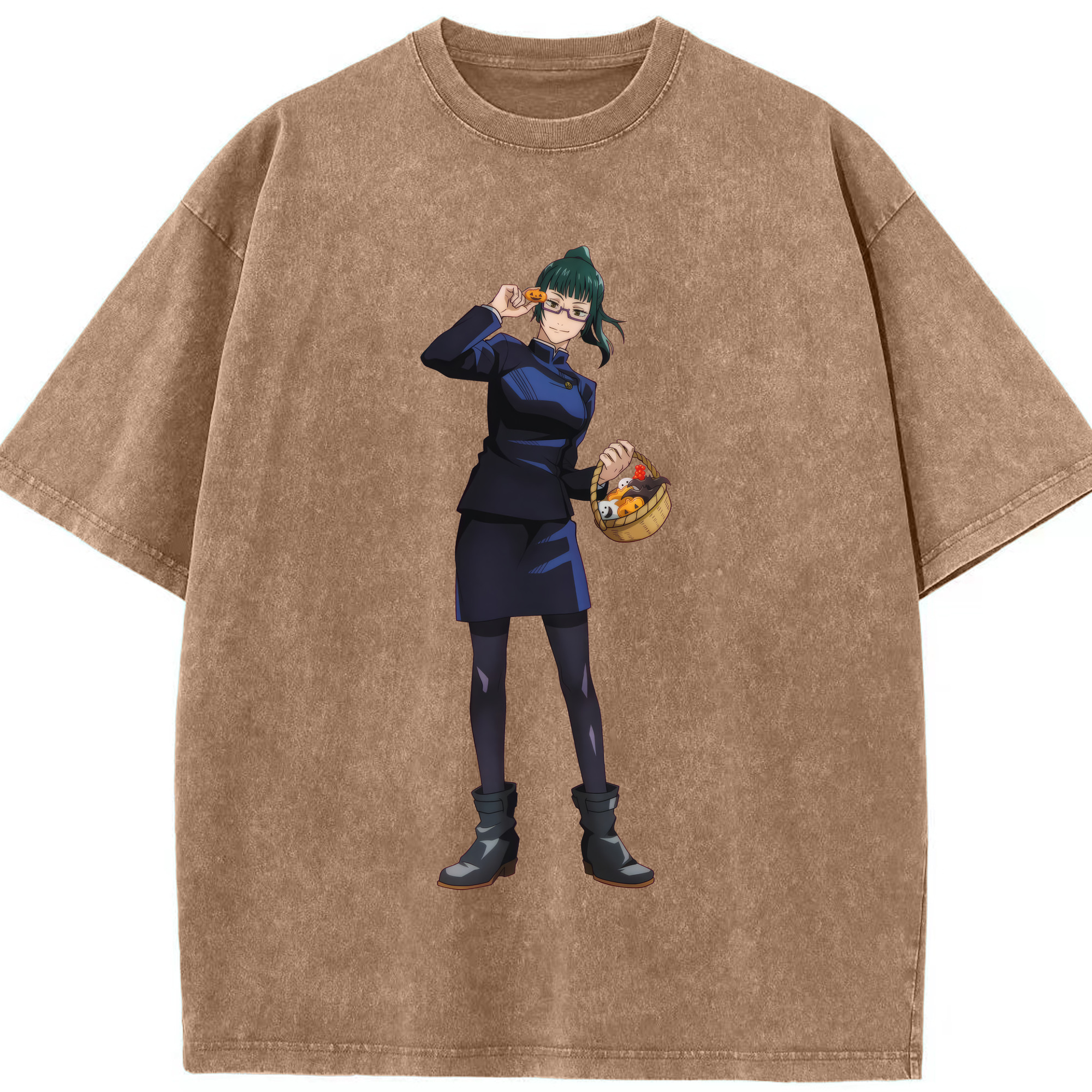 （画像用） 呪術廻戦 Jujutsu Kaisen 綿100% ヴィンテージ風 半袖Tシャツ（フロントプリント）