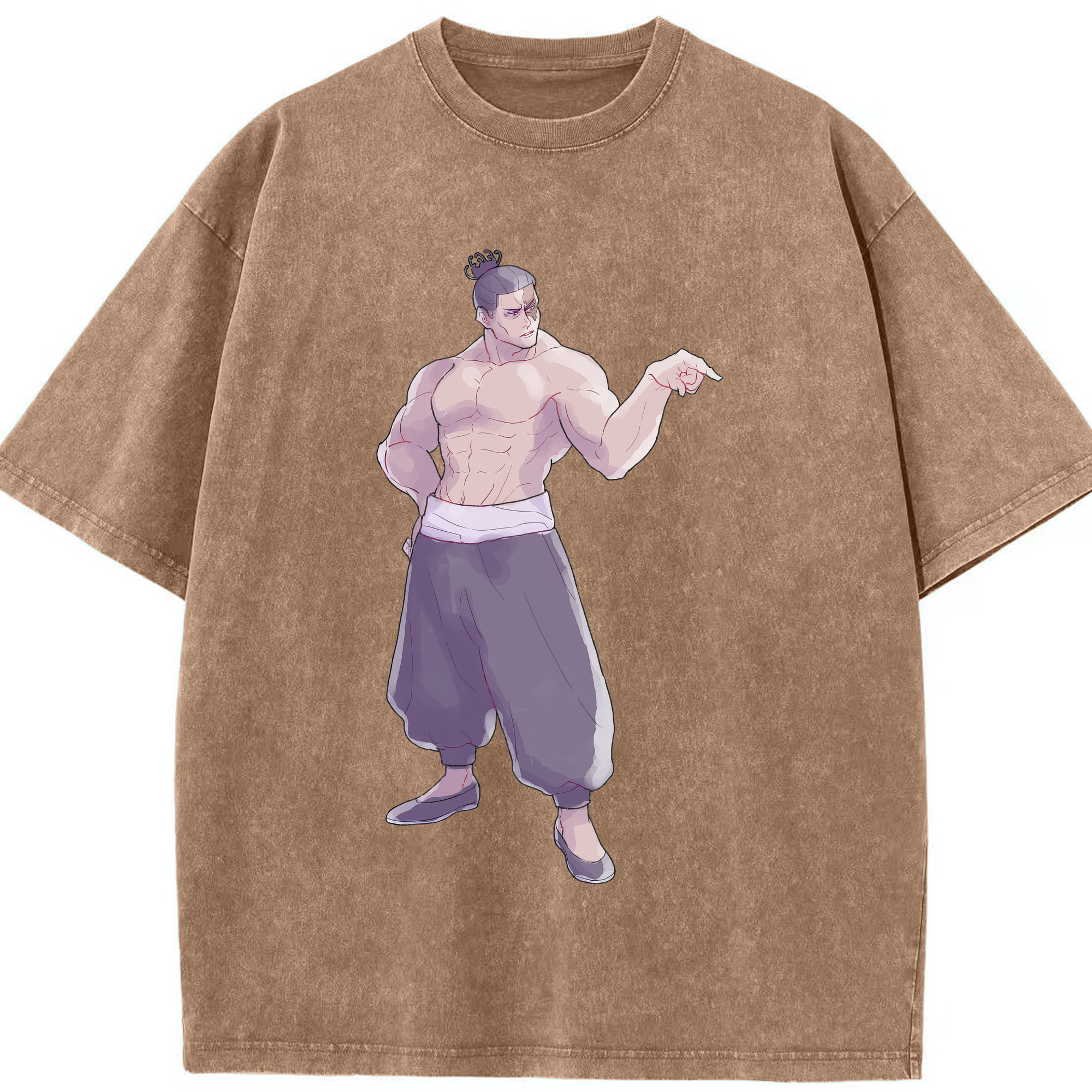 （画像用） 呪術廻戦 Jujutsu Kaisen 綿100% ヴィンテージ風 半袖Tシャツ（フロントプリント）