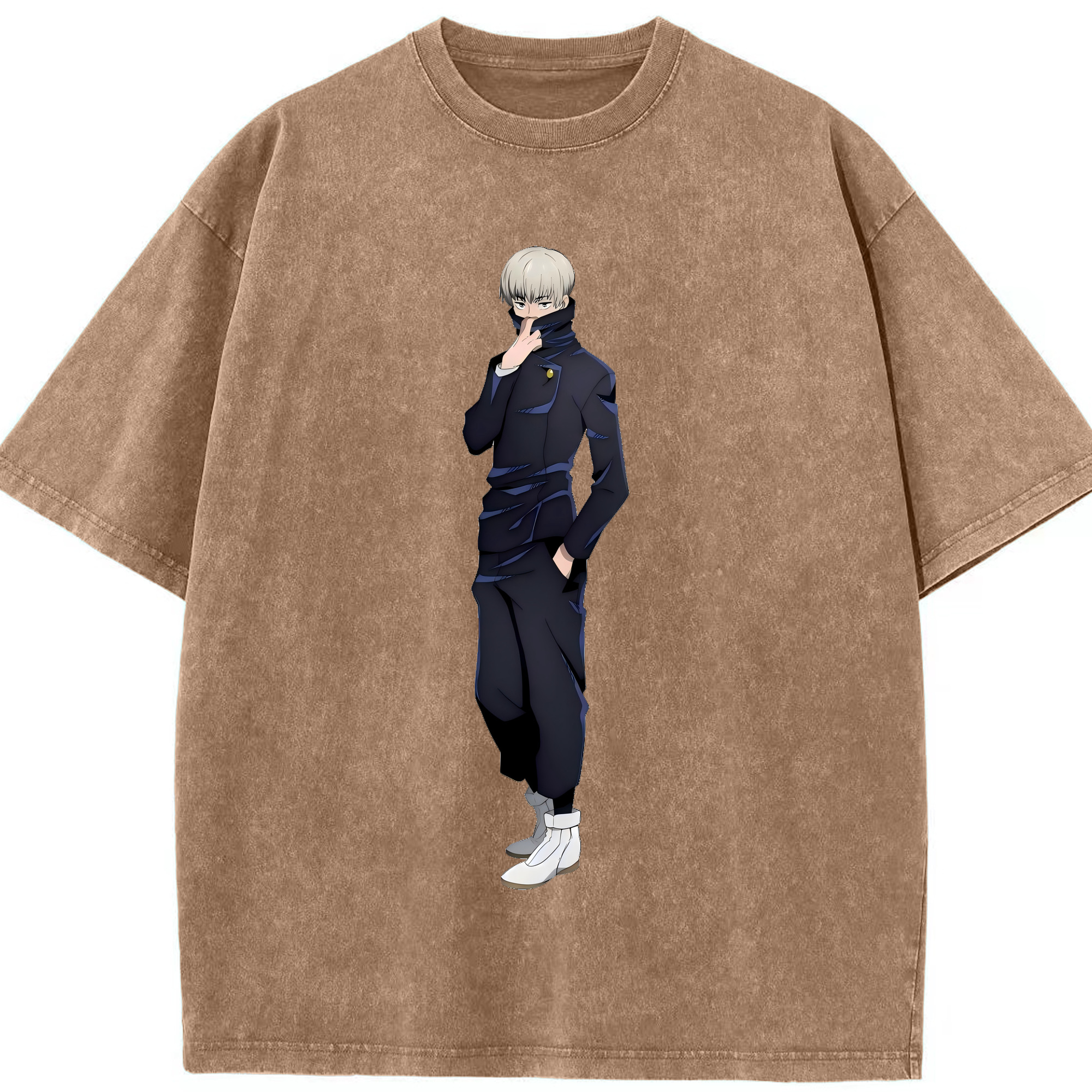 （画像用） 呪術廻戦 Jujutsu Kaisen 綿100% ヴィンテージ風 半袖Tシャツ（フロントプリント）